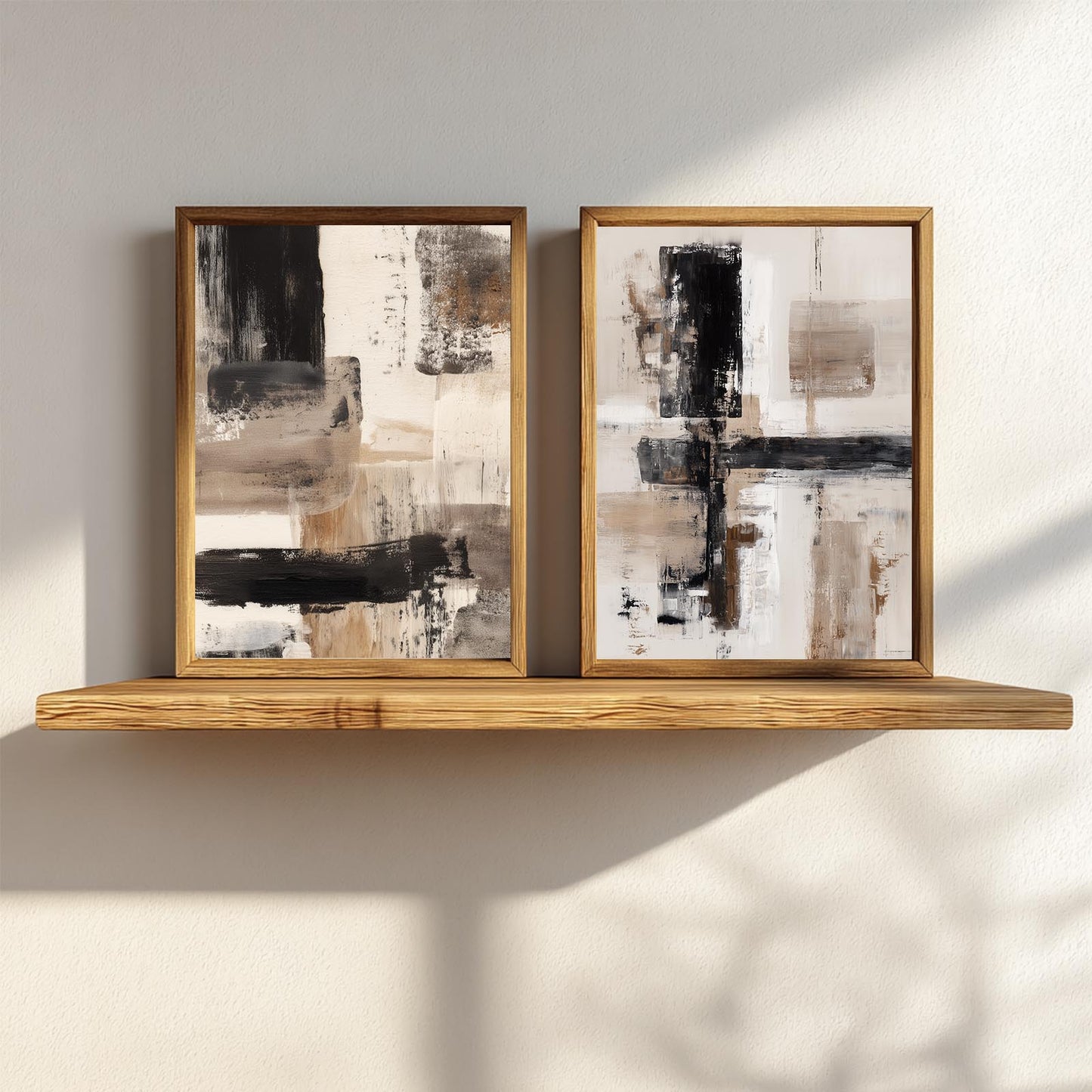 Abstract Beige Brown