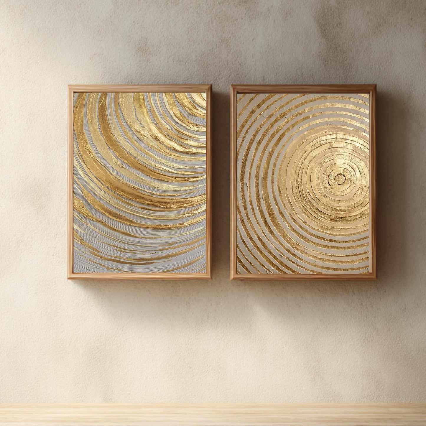 Golden Whirl Abstract