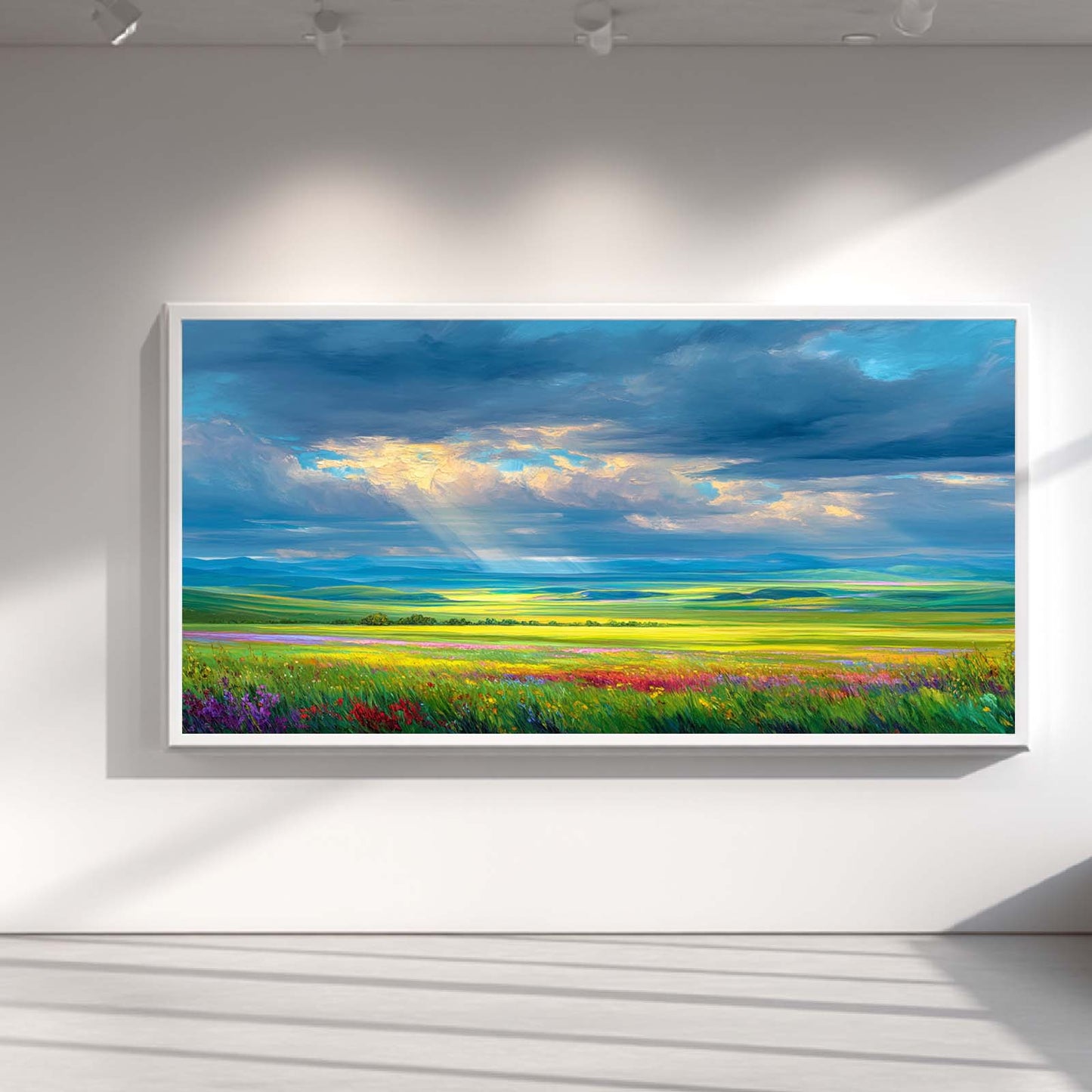 Abstract Landscape Prairie Sunshine