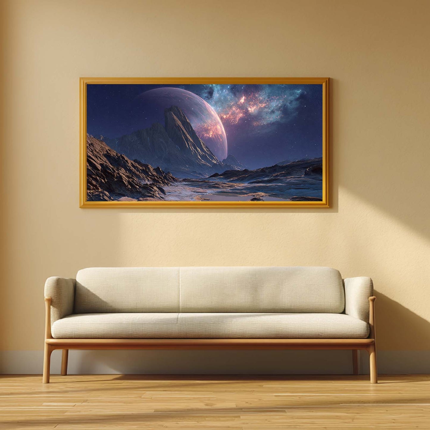 Abstract Landscape Barren Gaseous Planet