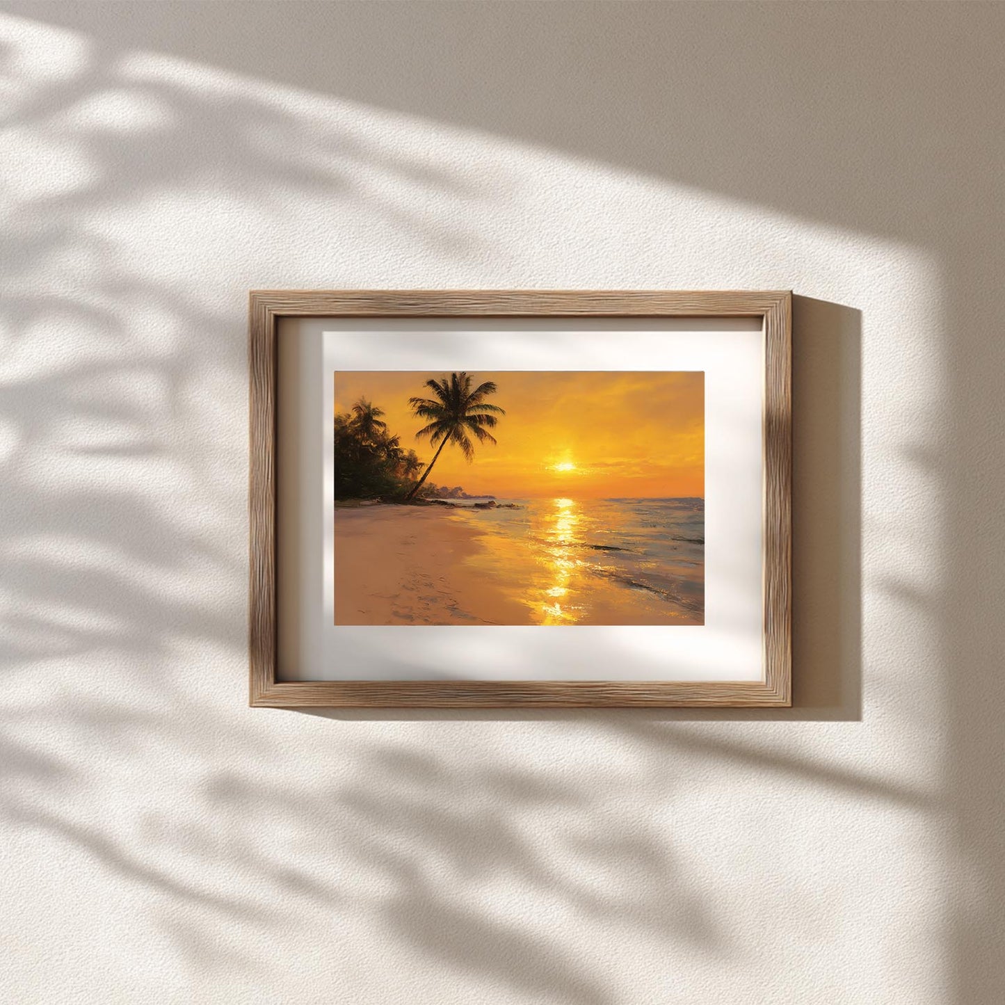 Beach Sunset Abstract Landscape