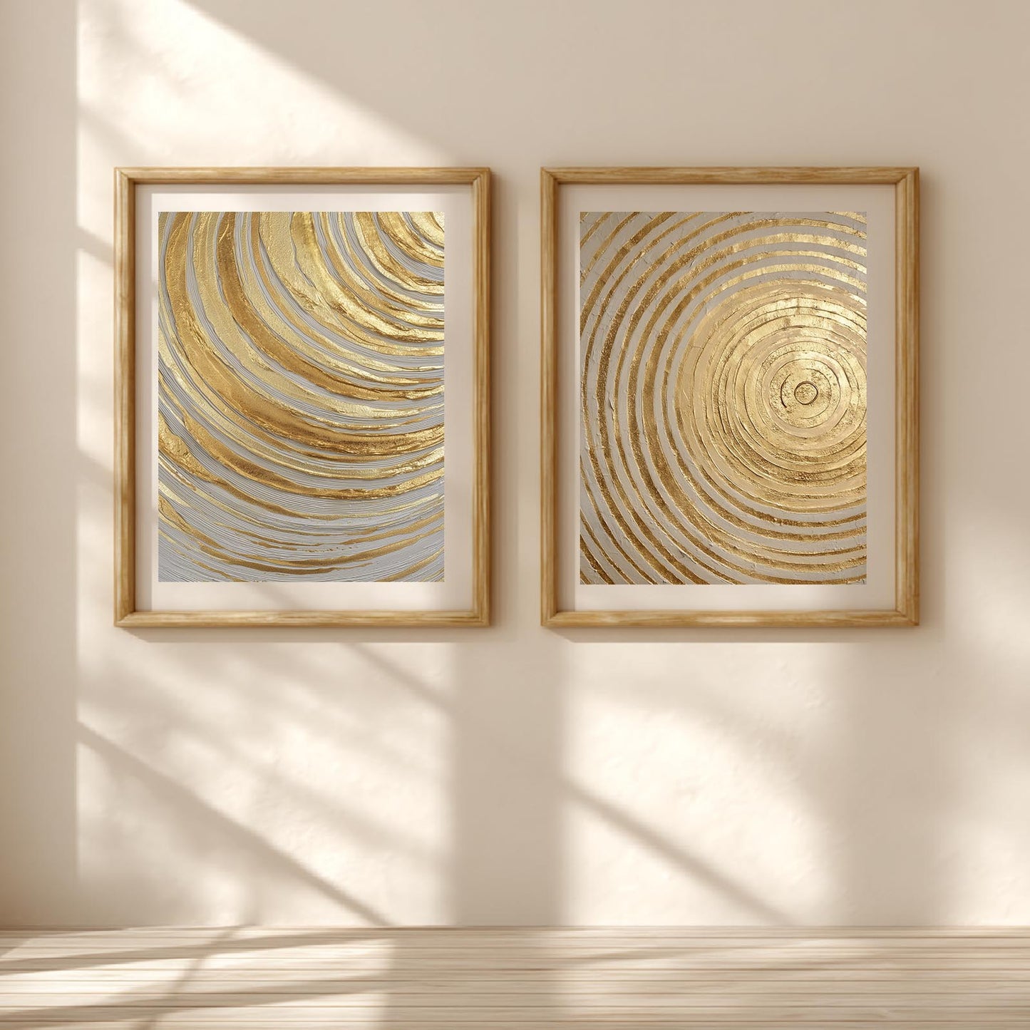 Golden Whirl Abstract