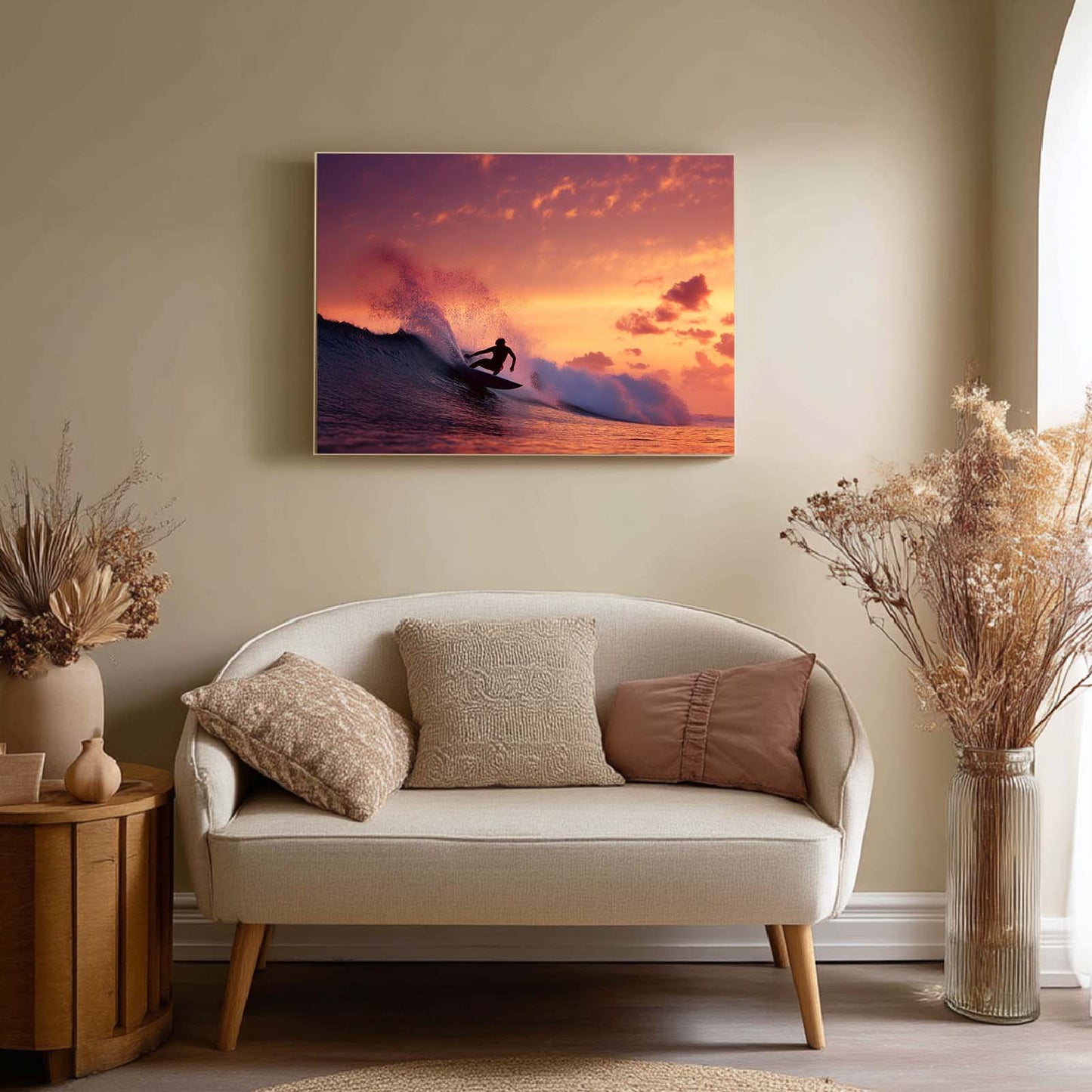 Abstract Oil Painting Sport Surfing