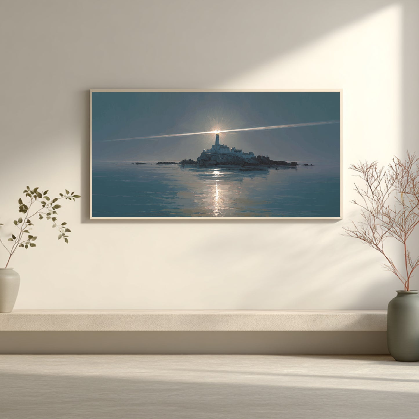 Abstract Landscape The Sea Lighthouse