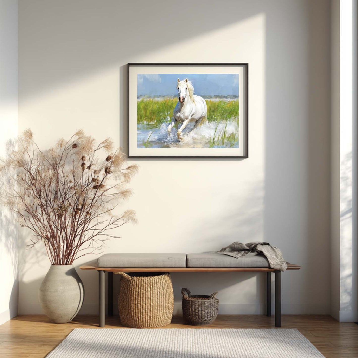 Abstract Horse Animal Canvas Painting Wall Art for Living Room Bedroom Decoration, Poster Print, Frameless