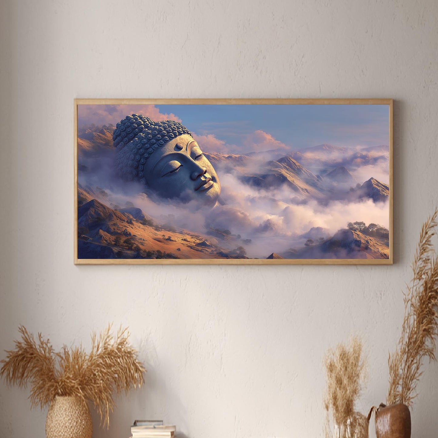 Reclining Buddha Zen Abstract Landscape