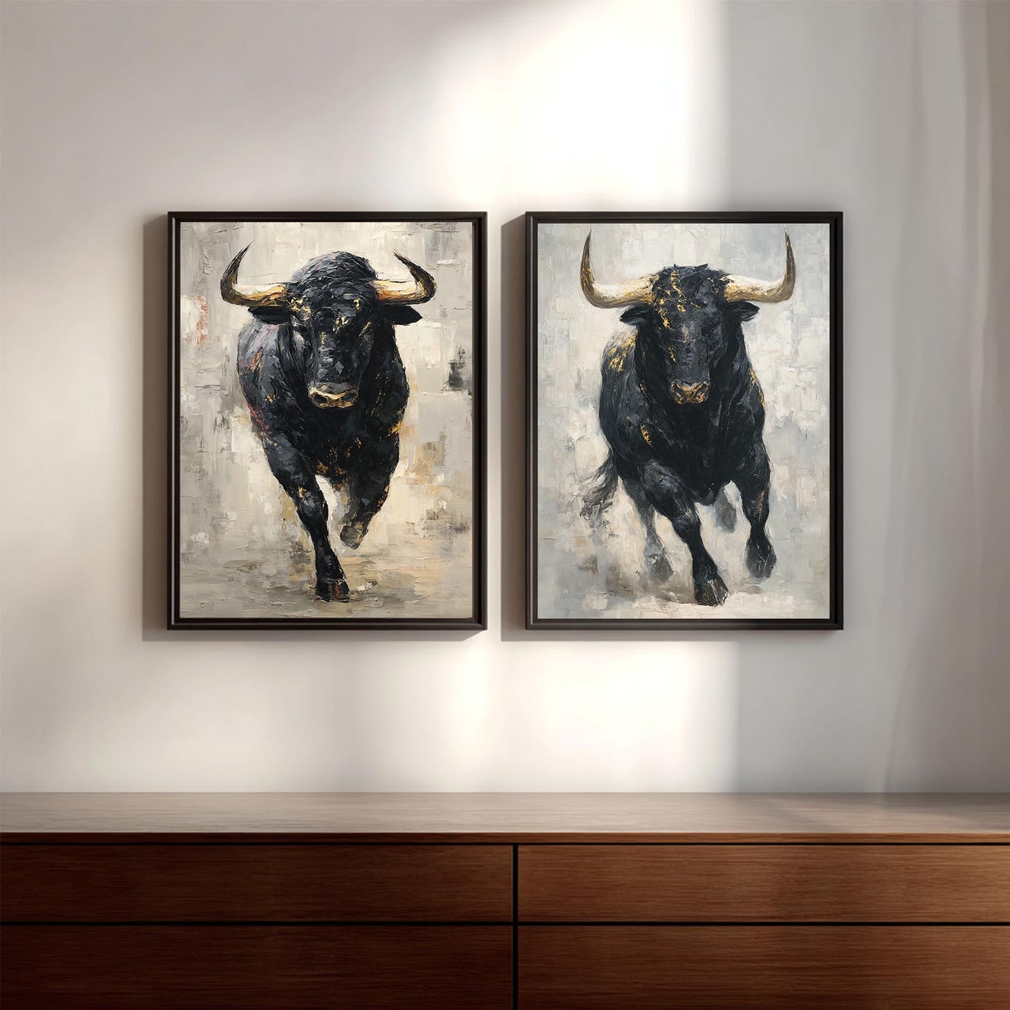 Abstract Animal Cow Black and White