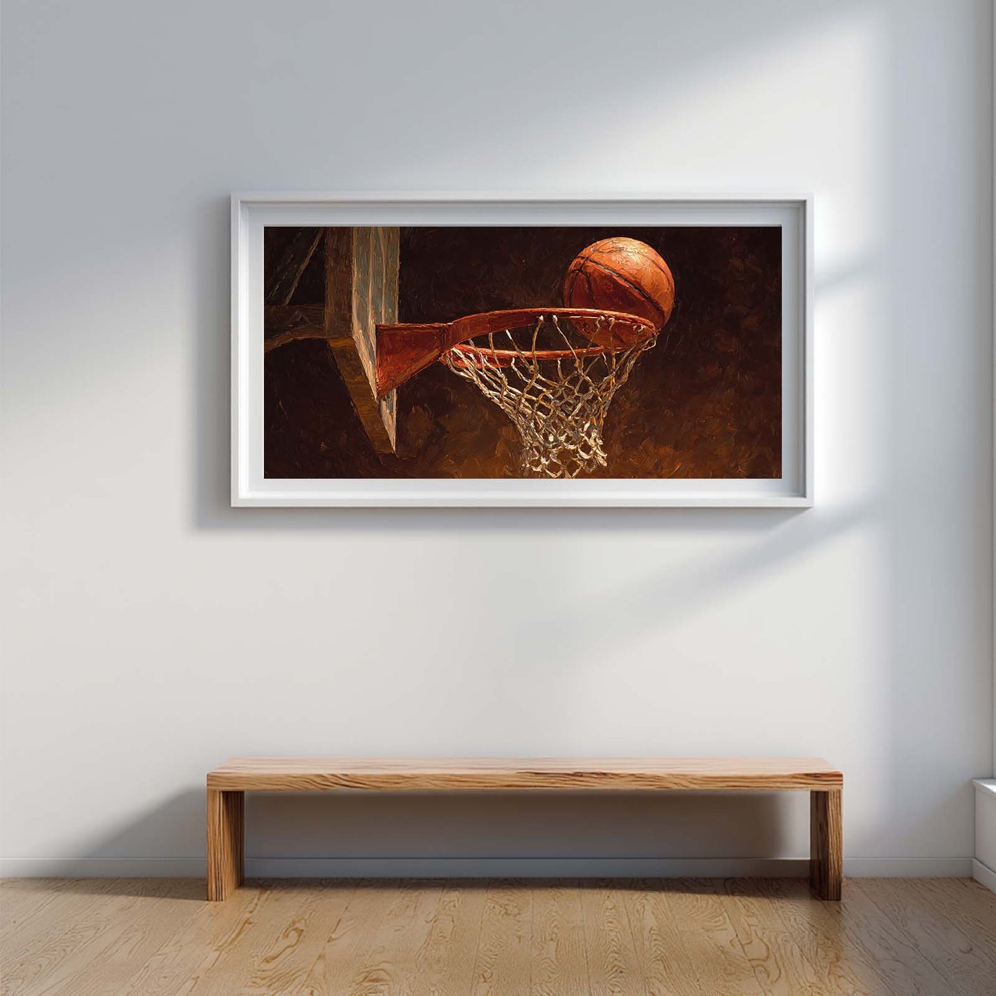 Abstract Oil Painting Basketball