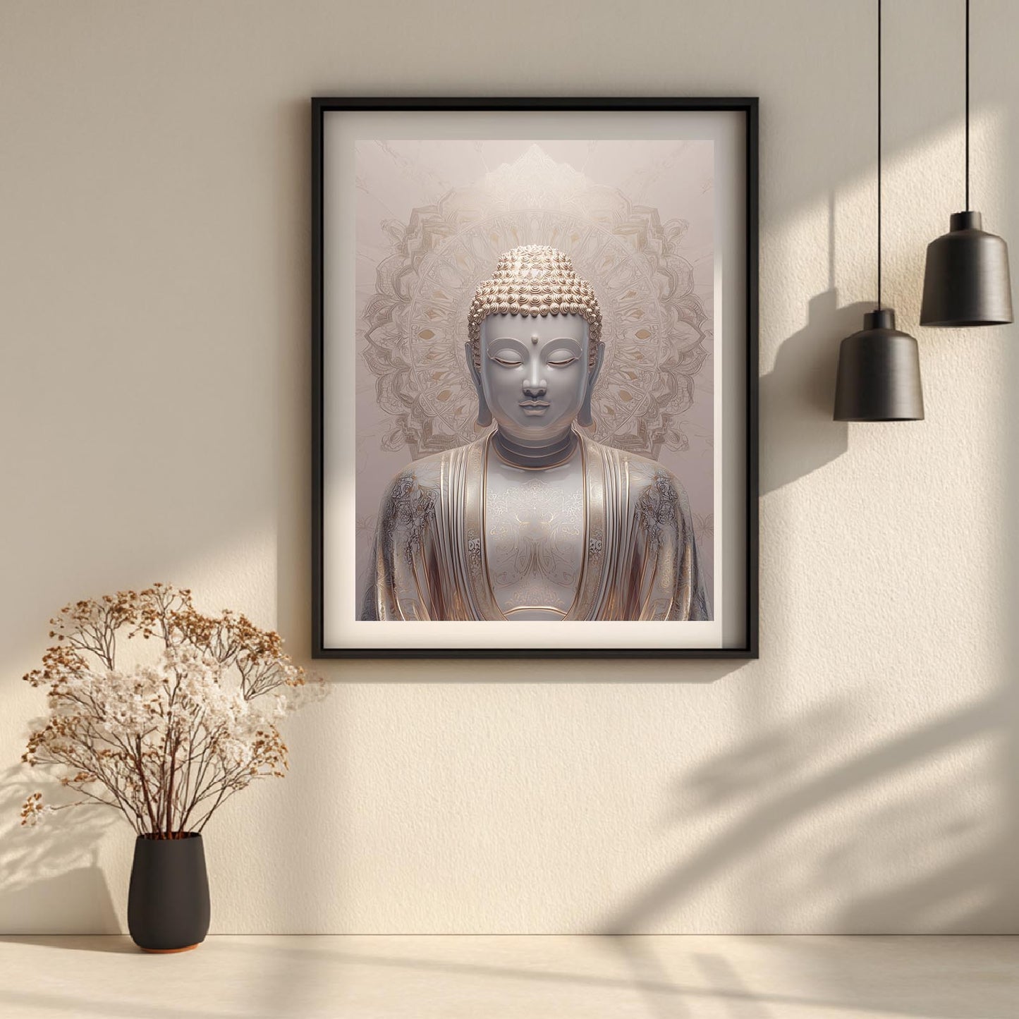 Meditating Buddha Abstract
