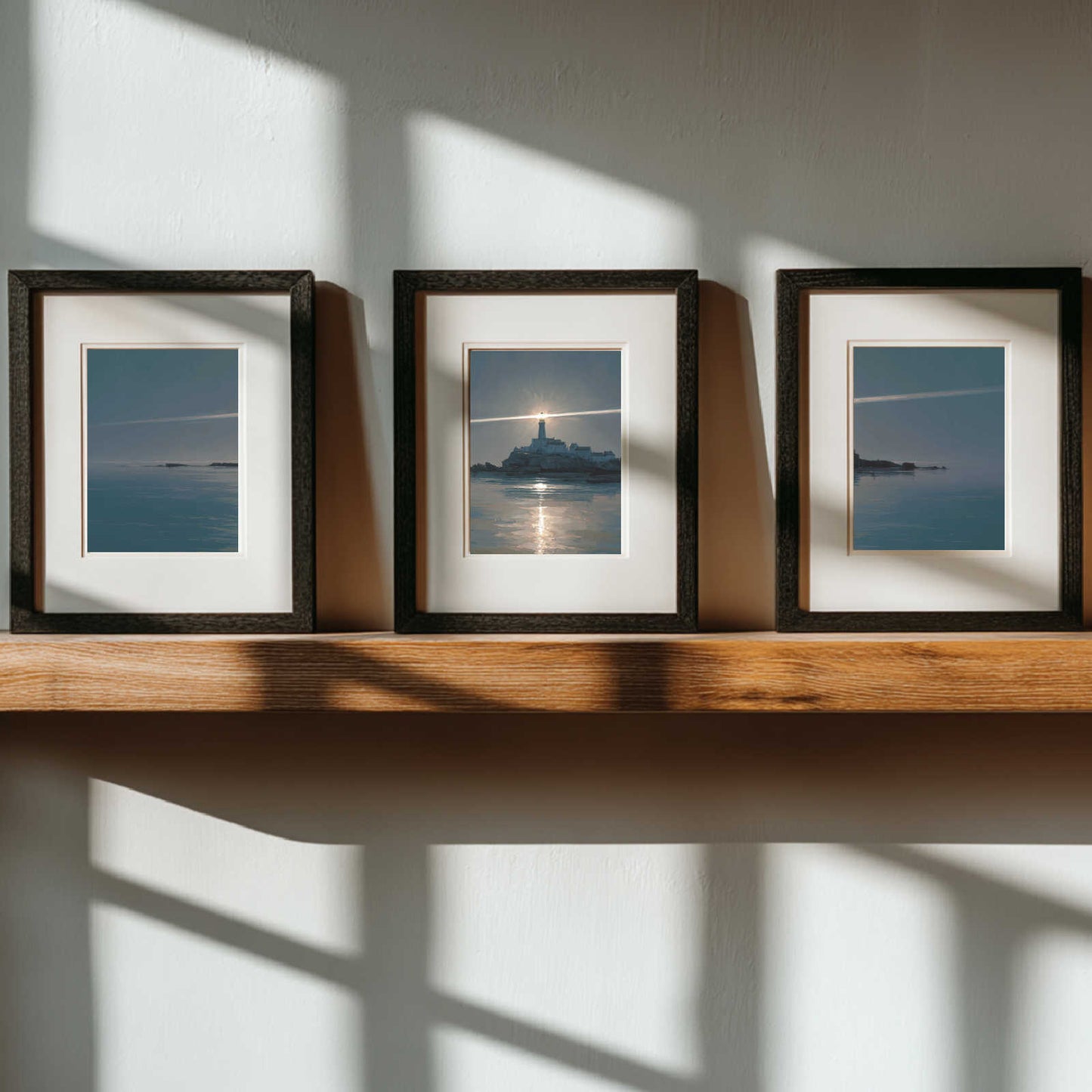 Abstract Lighthouse Sea