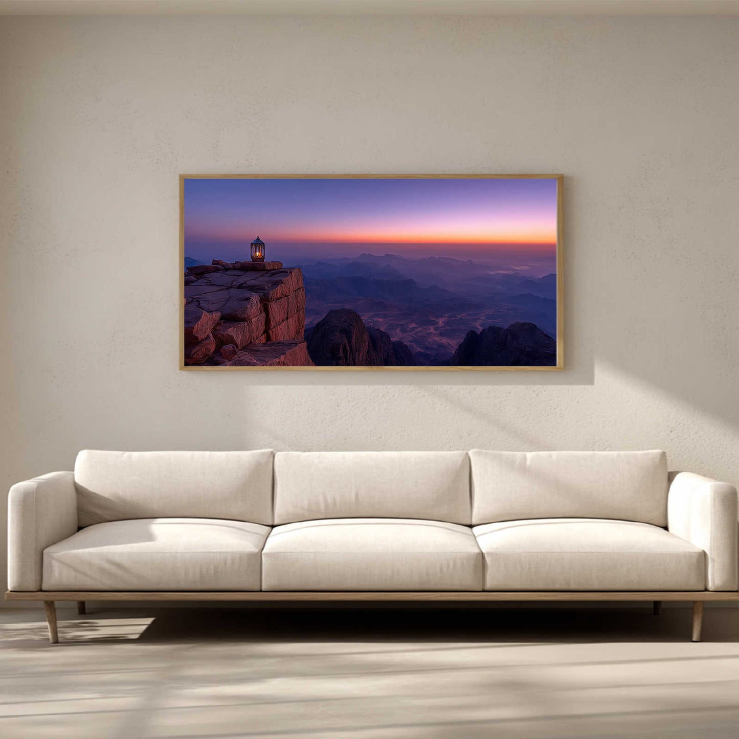 Sunset on The Mountain Abstract Landscape