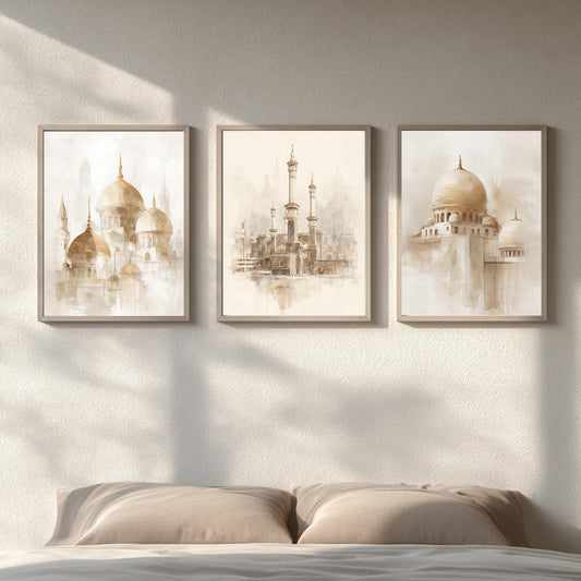 Abstract Beige Islamic Architecture