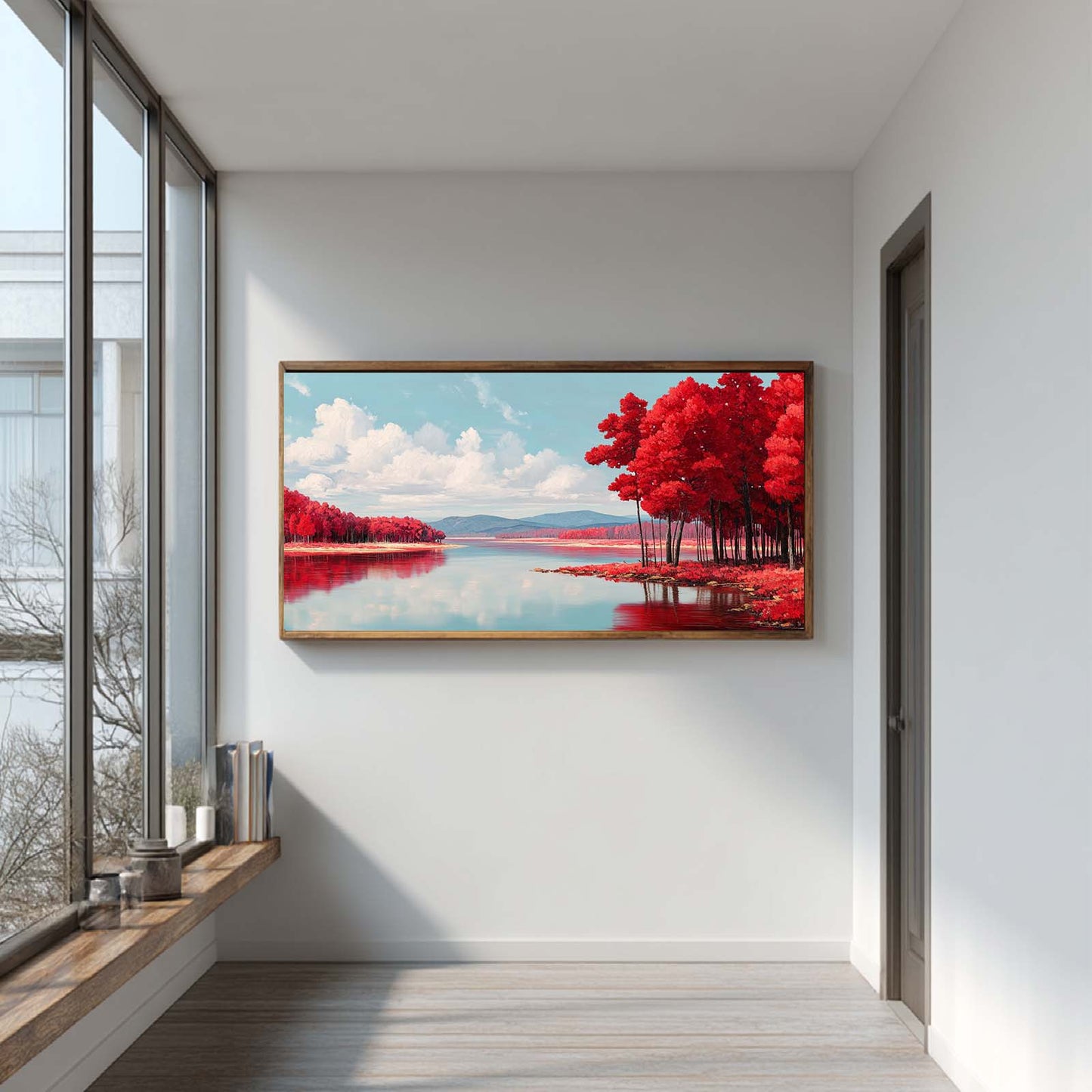 Abstract Landscape Forest Lake