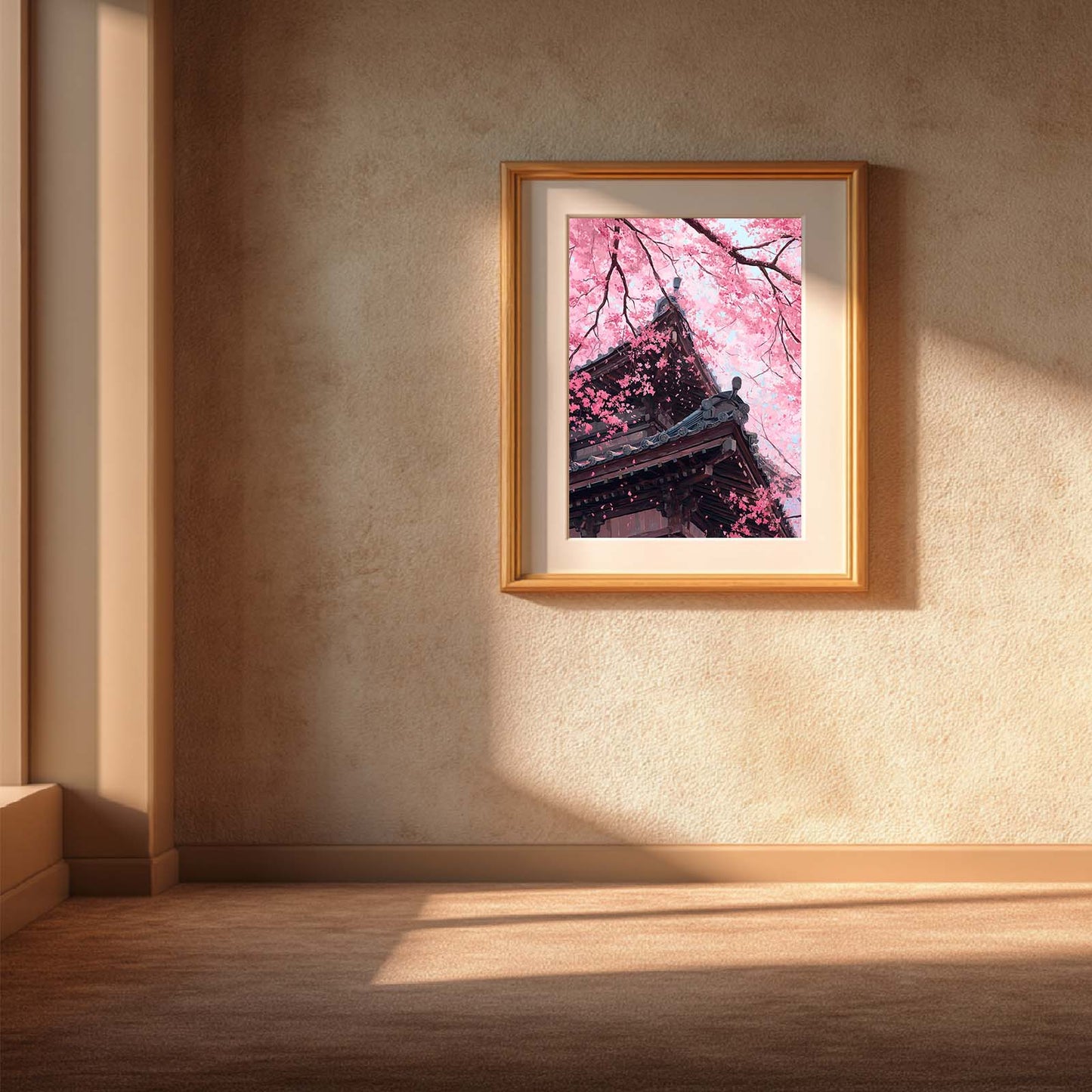 Japanese Style Spring Cherry Blossoms