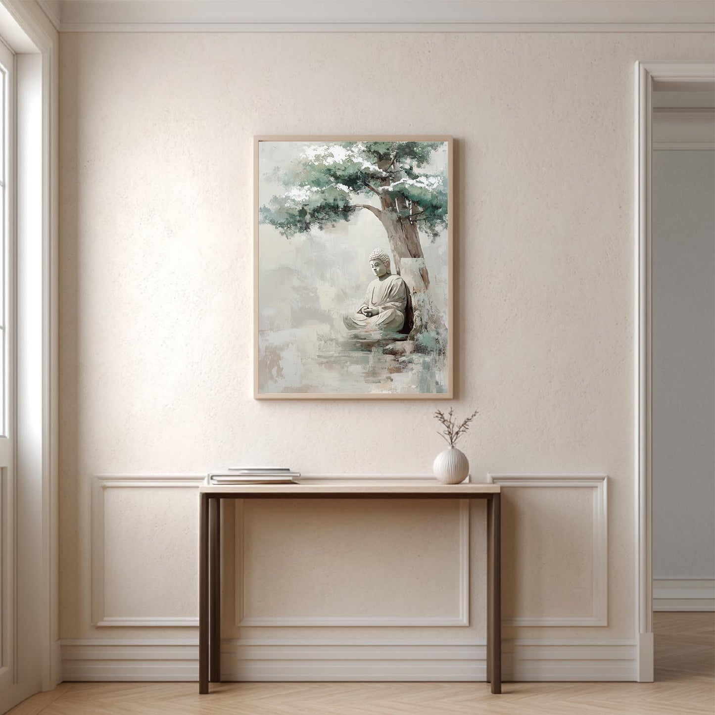 Abstract Zen Buddha and Tree