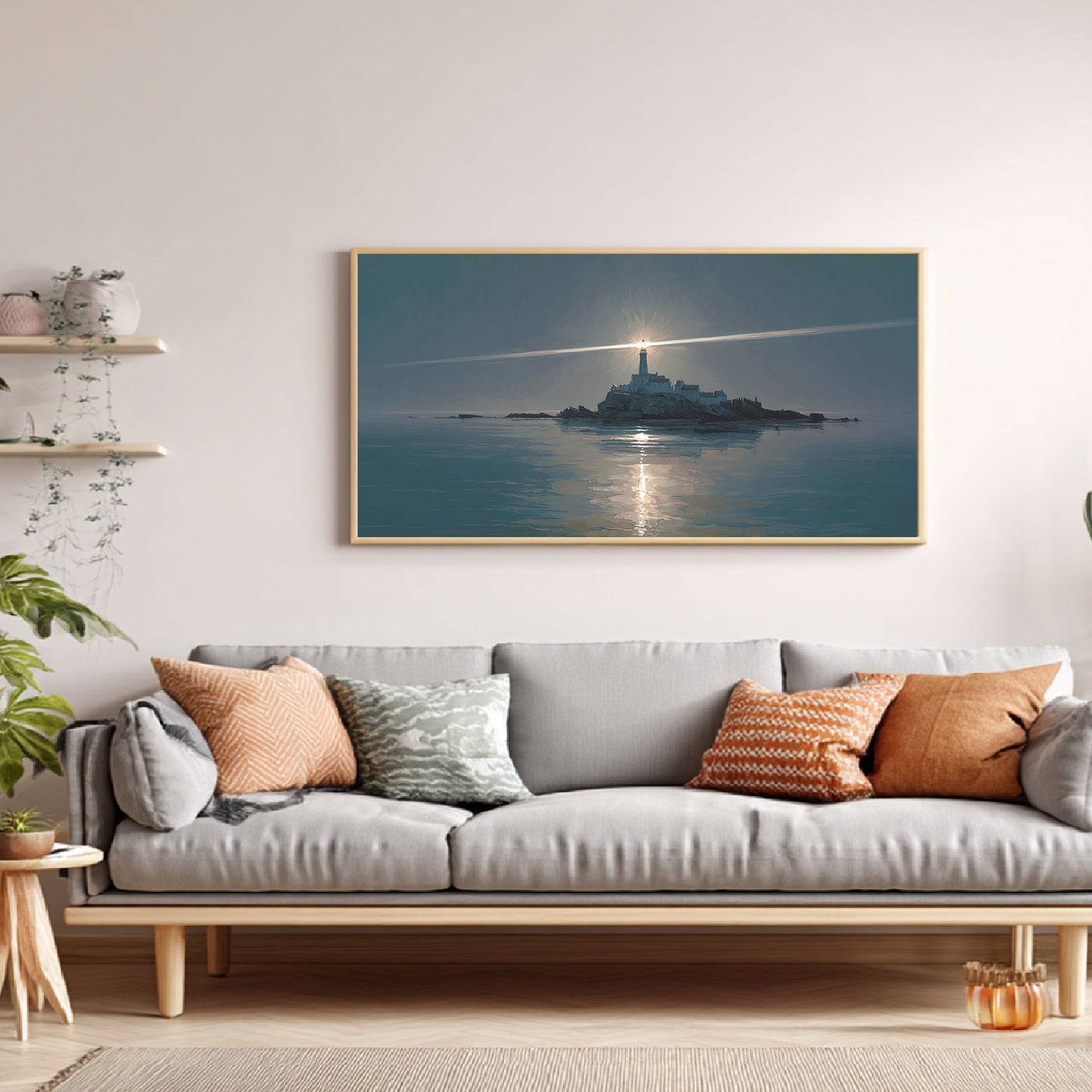 Abstract Landscape The Sea Lighthouse
