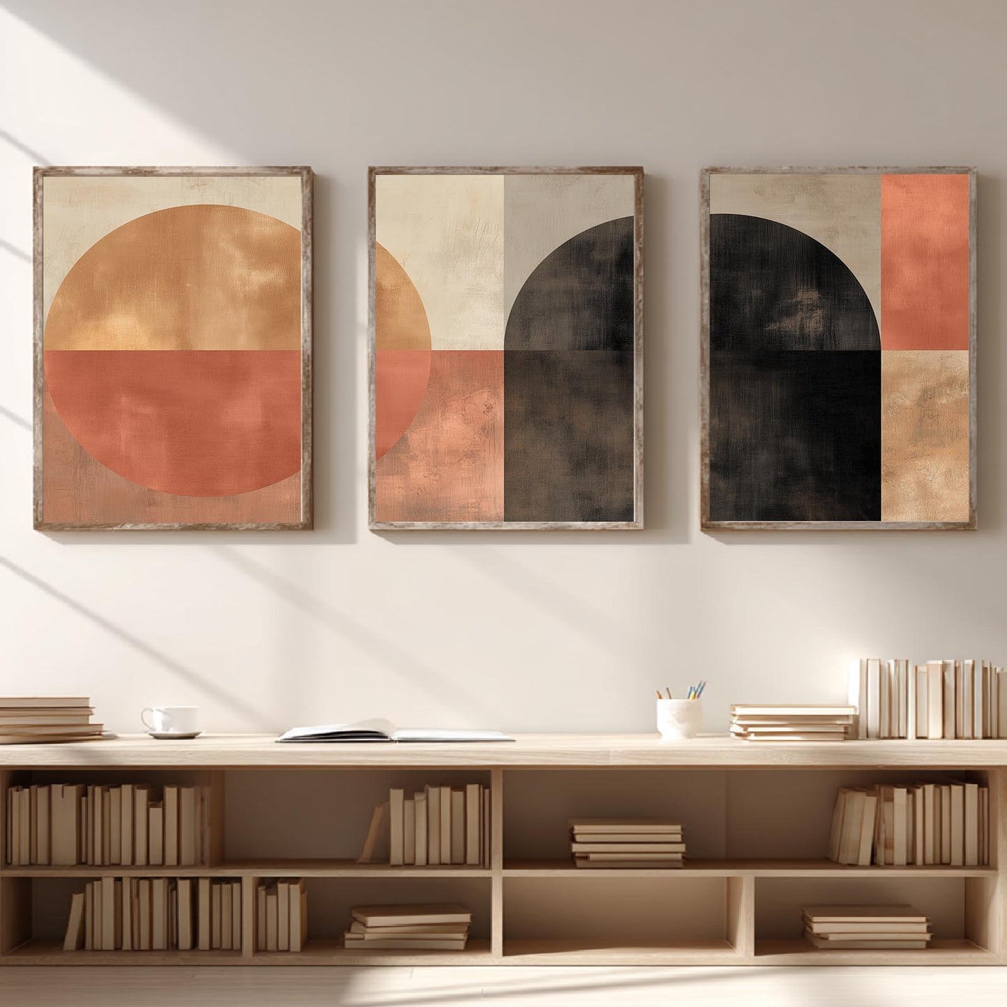 Geometry Beige Gray Abstract