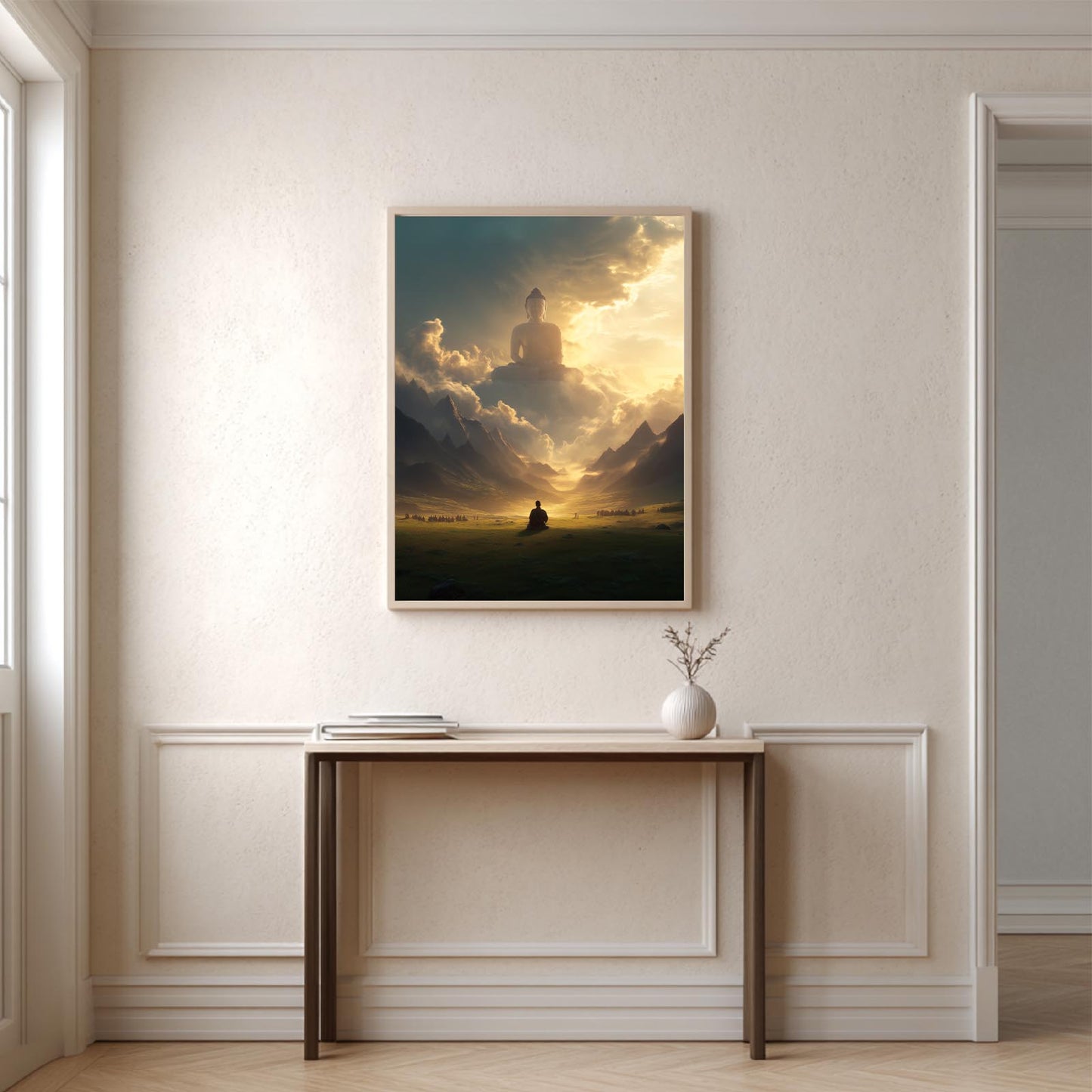 Modern Buddha Zen Abstract