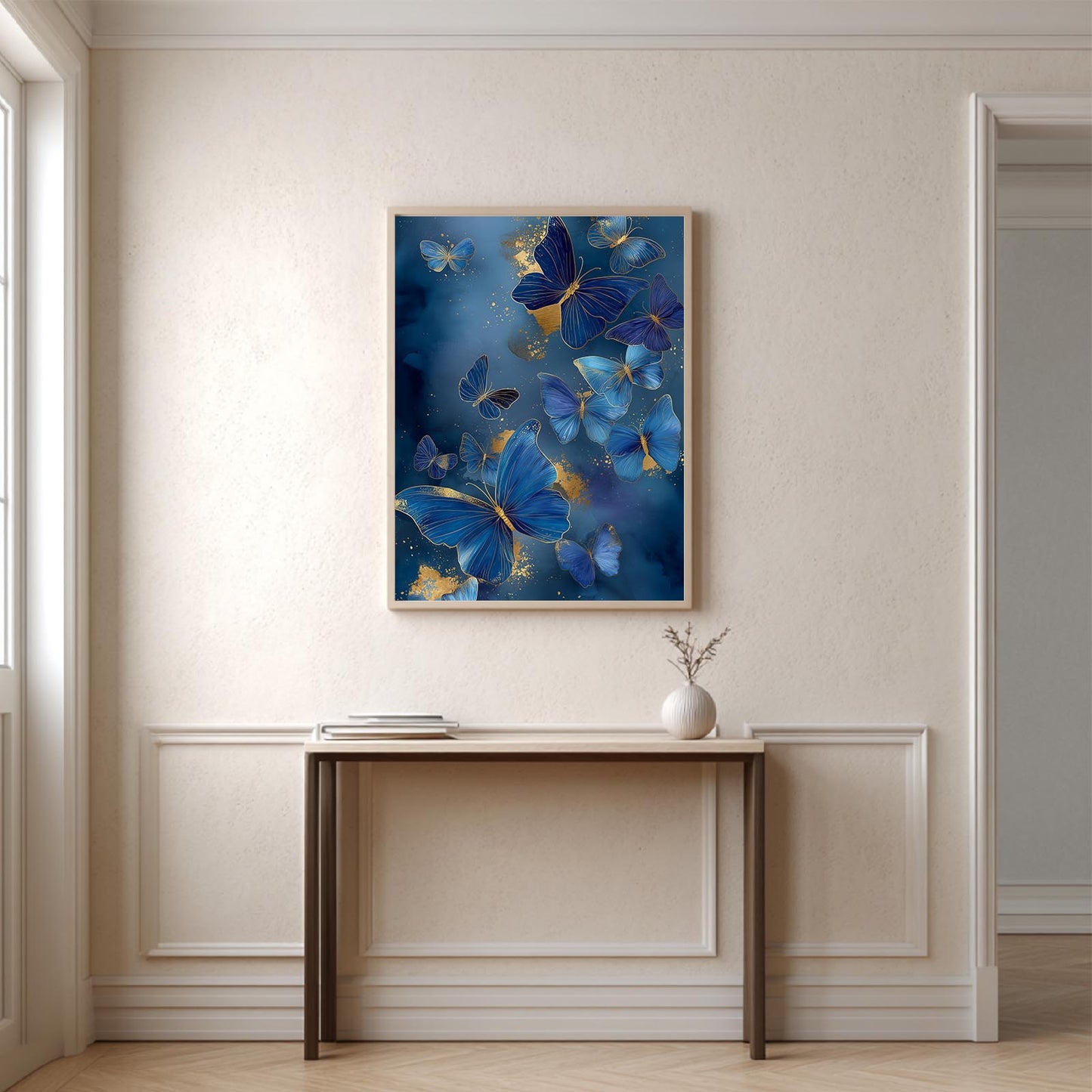 Blue Butterfly Plant Abstract