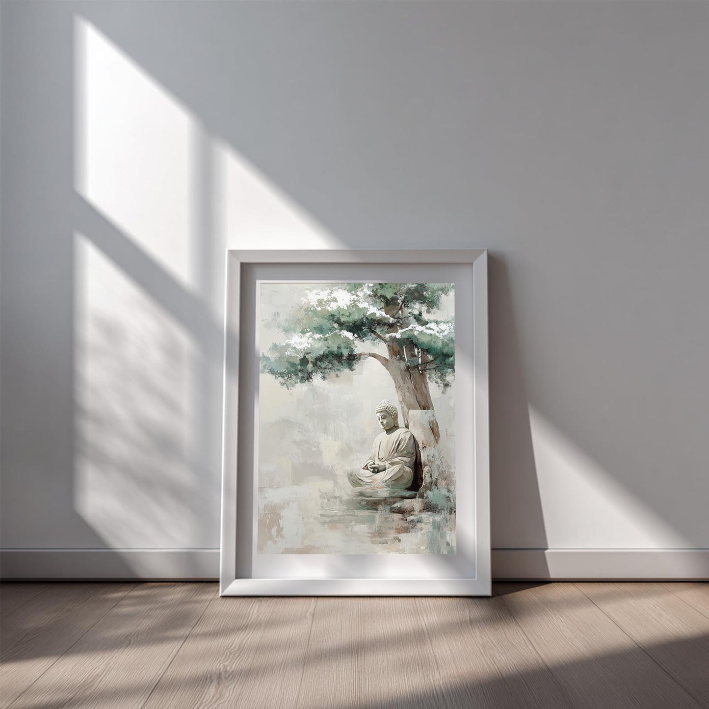Abstract Zen Buddha and Tree