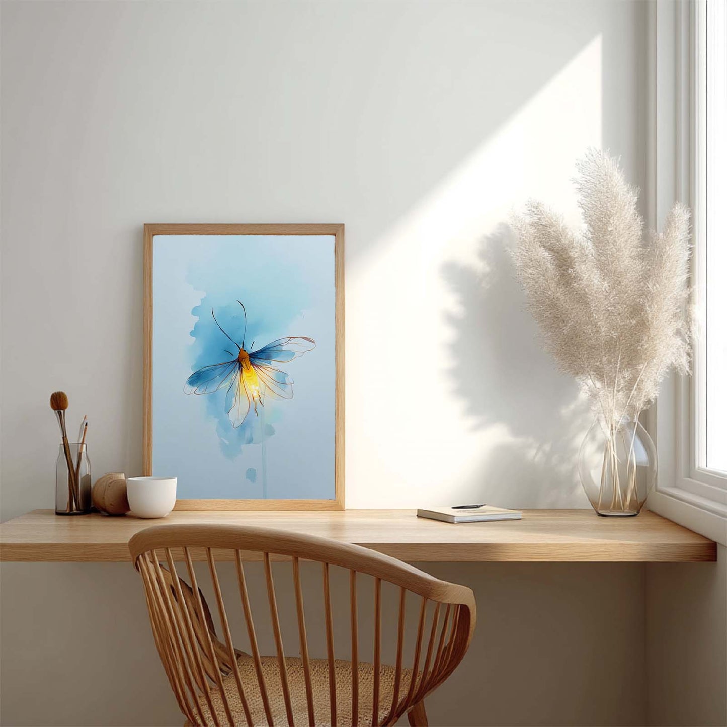 Abstract Watercolor Fireflies