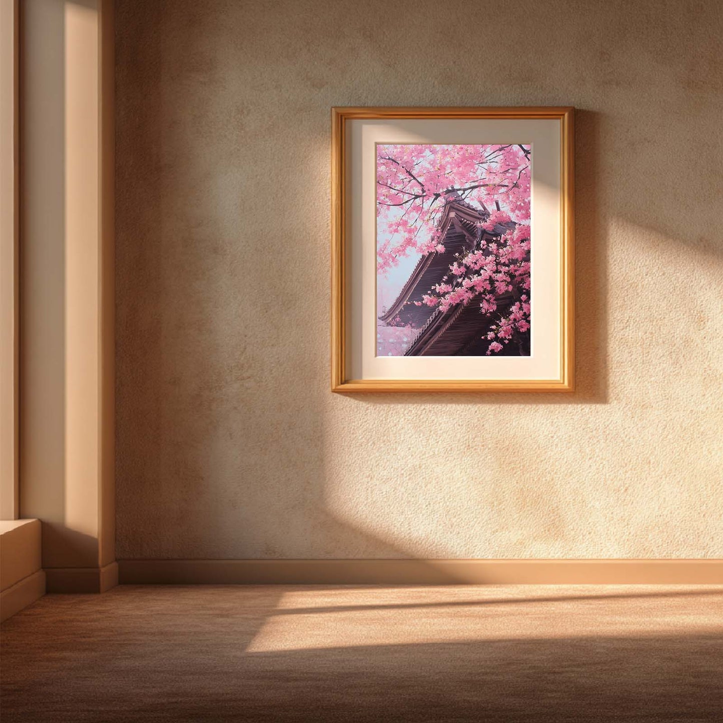 Japanese Style Spring Cherry Blossoms