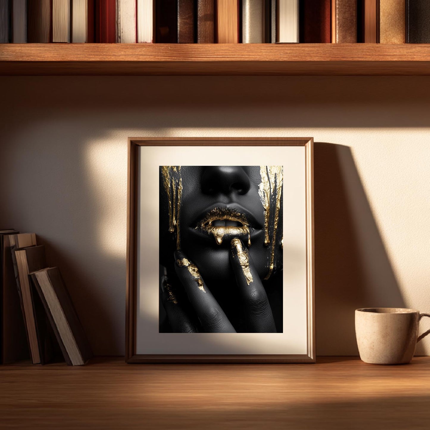 Abstract Beautiful African Woman Portrait