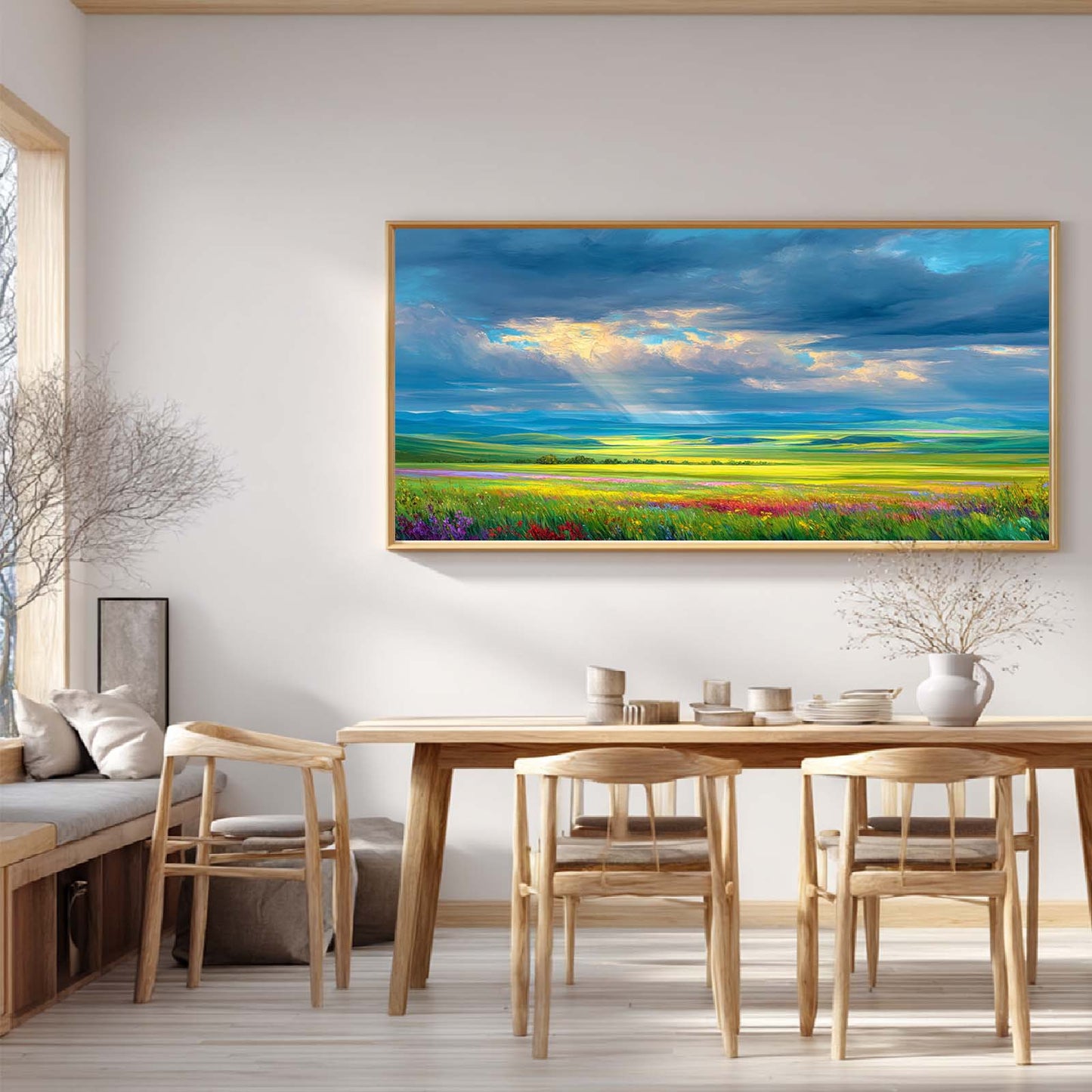 Abstract Landscape Prairie Sunshine