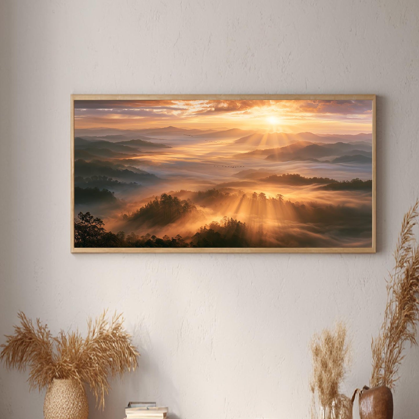 Sunrise Morning Fog Abstract Landscape