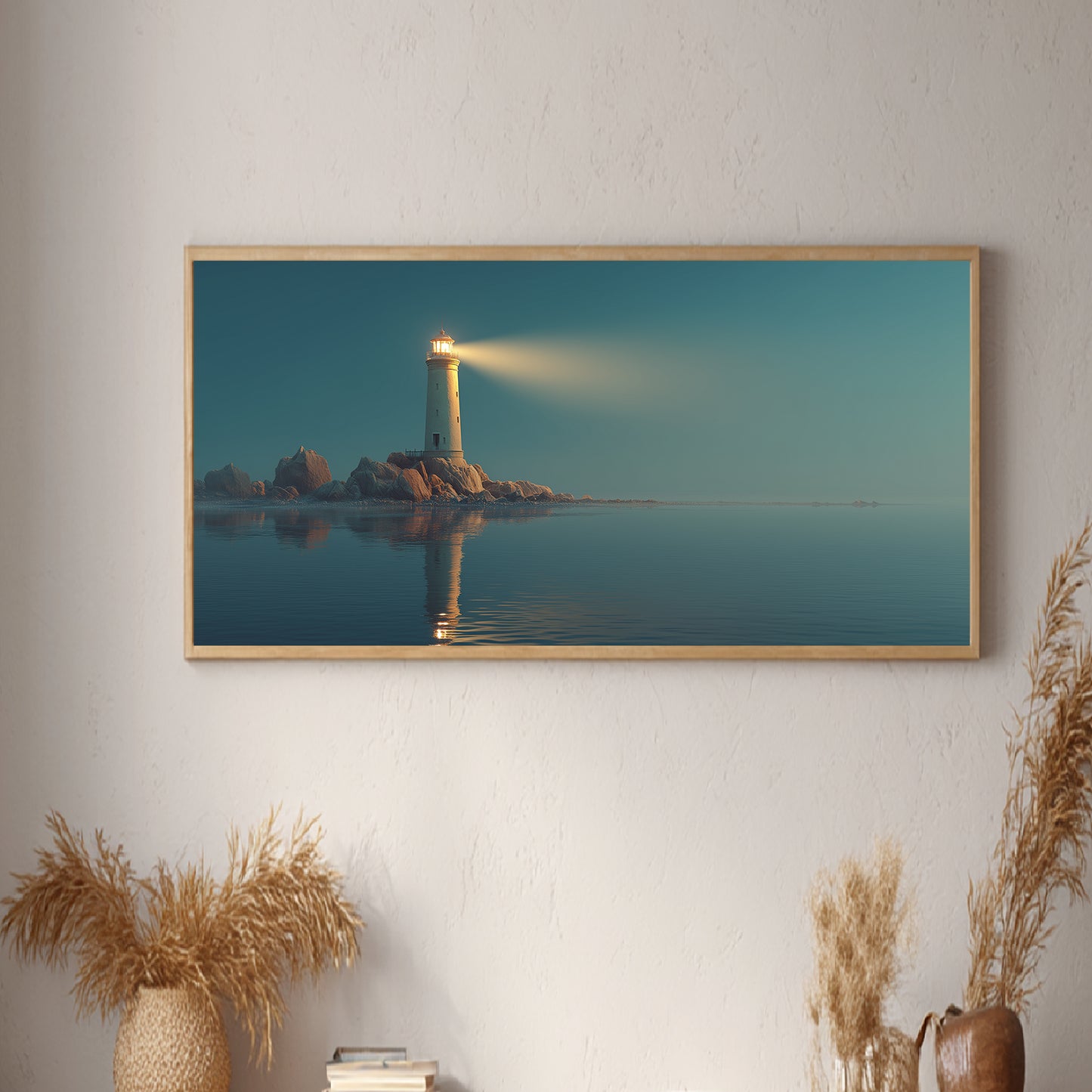 Abstract Landscape The Sea Lighthouse