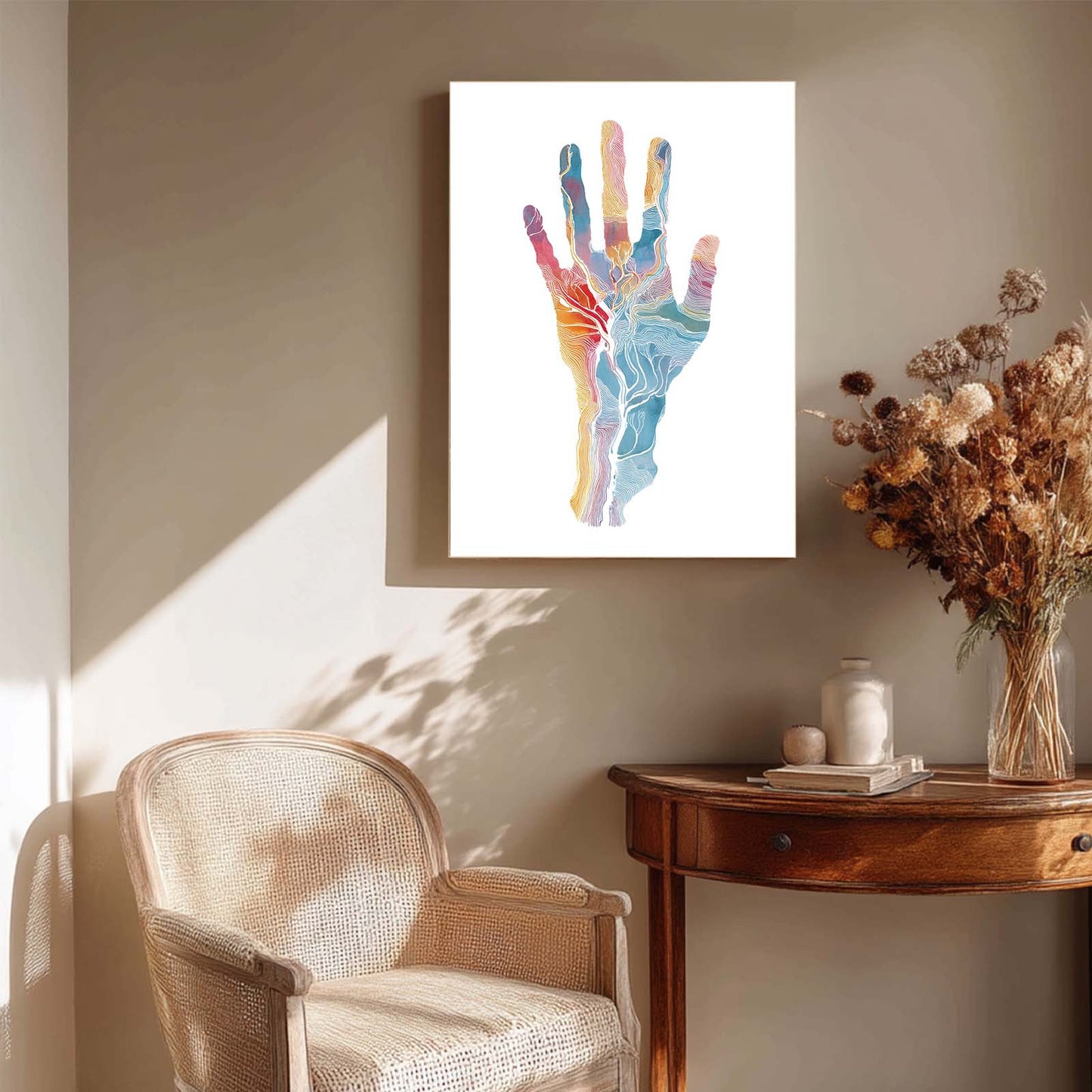Abstract Human Anatomy Watercolor