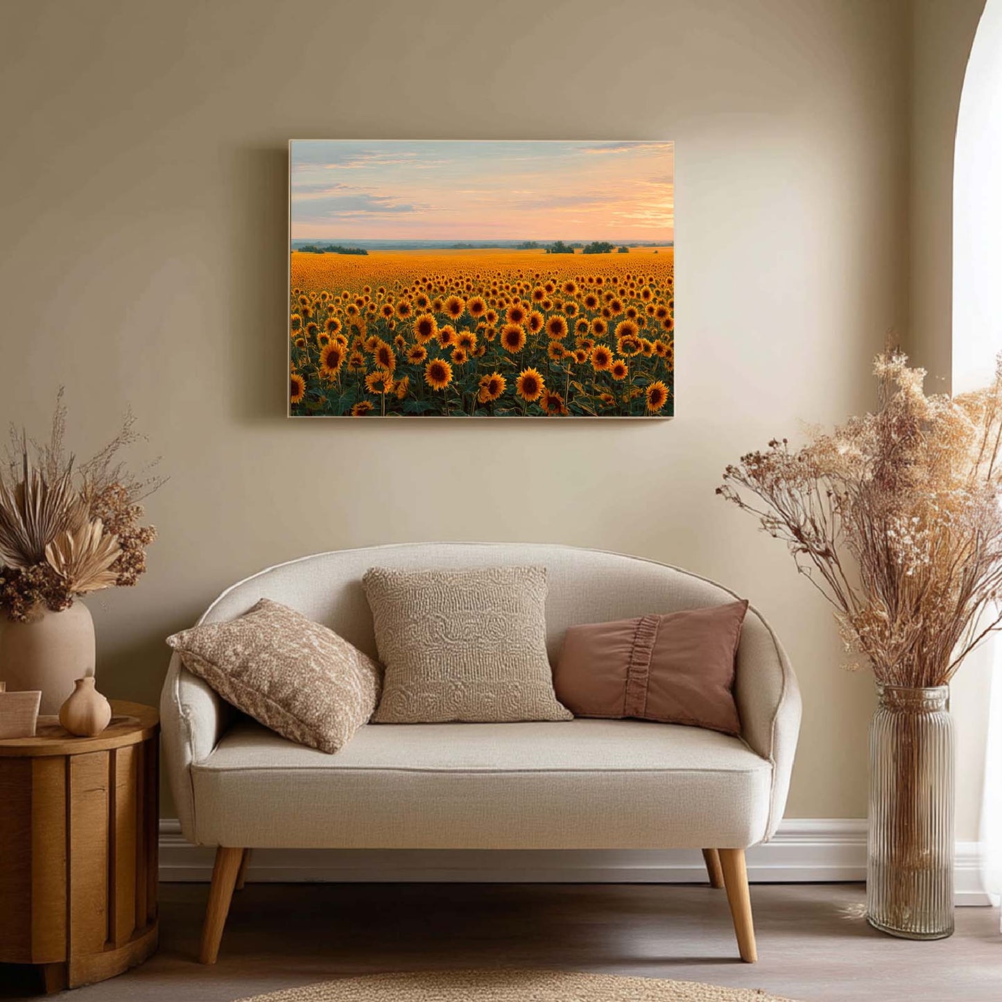 Abstract Landscape Sunflower Fields