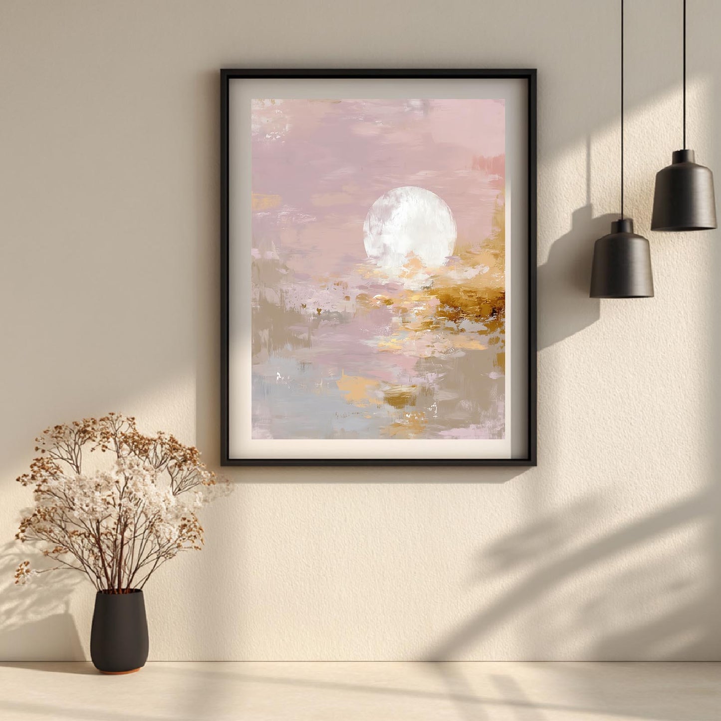 Abstract Pink Moon