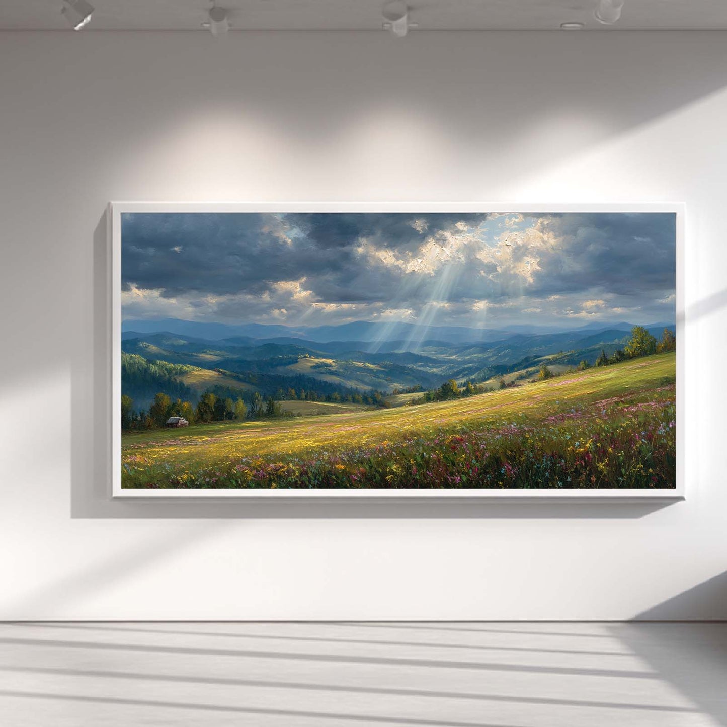 Abstract Landscape Prairie Sunshine