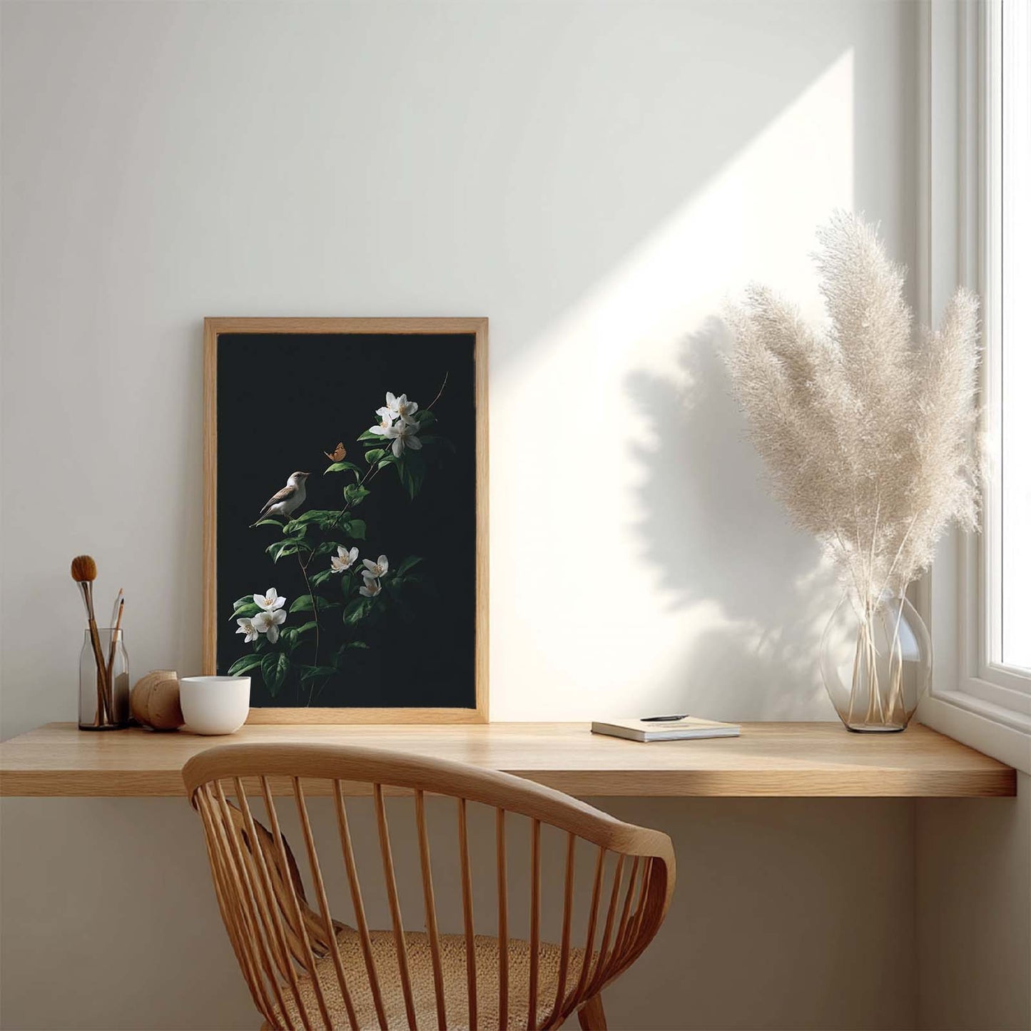 Abstract Jasmine Birds butterfly-B