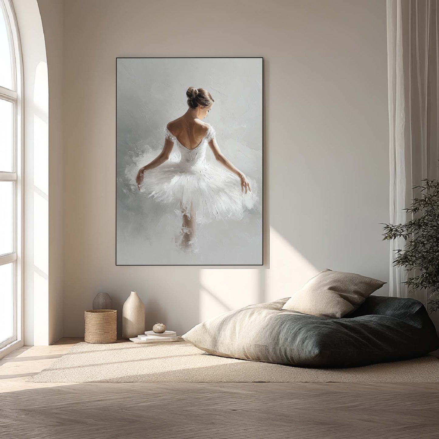 Abstract Oil Painting Ballet Girl