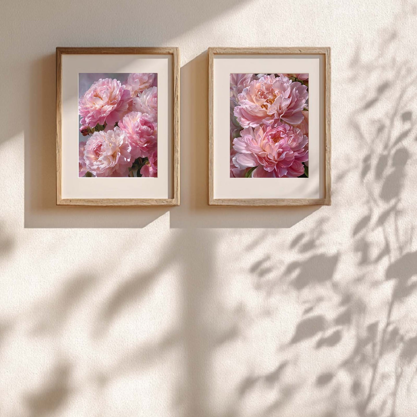 Abstract Pink Flower Canvas Painting Wall Art for Living Room Bedroom Decoration, Poster Print, Frameless