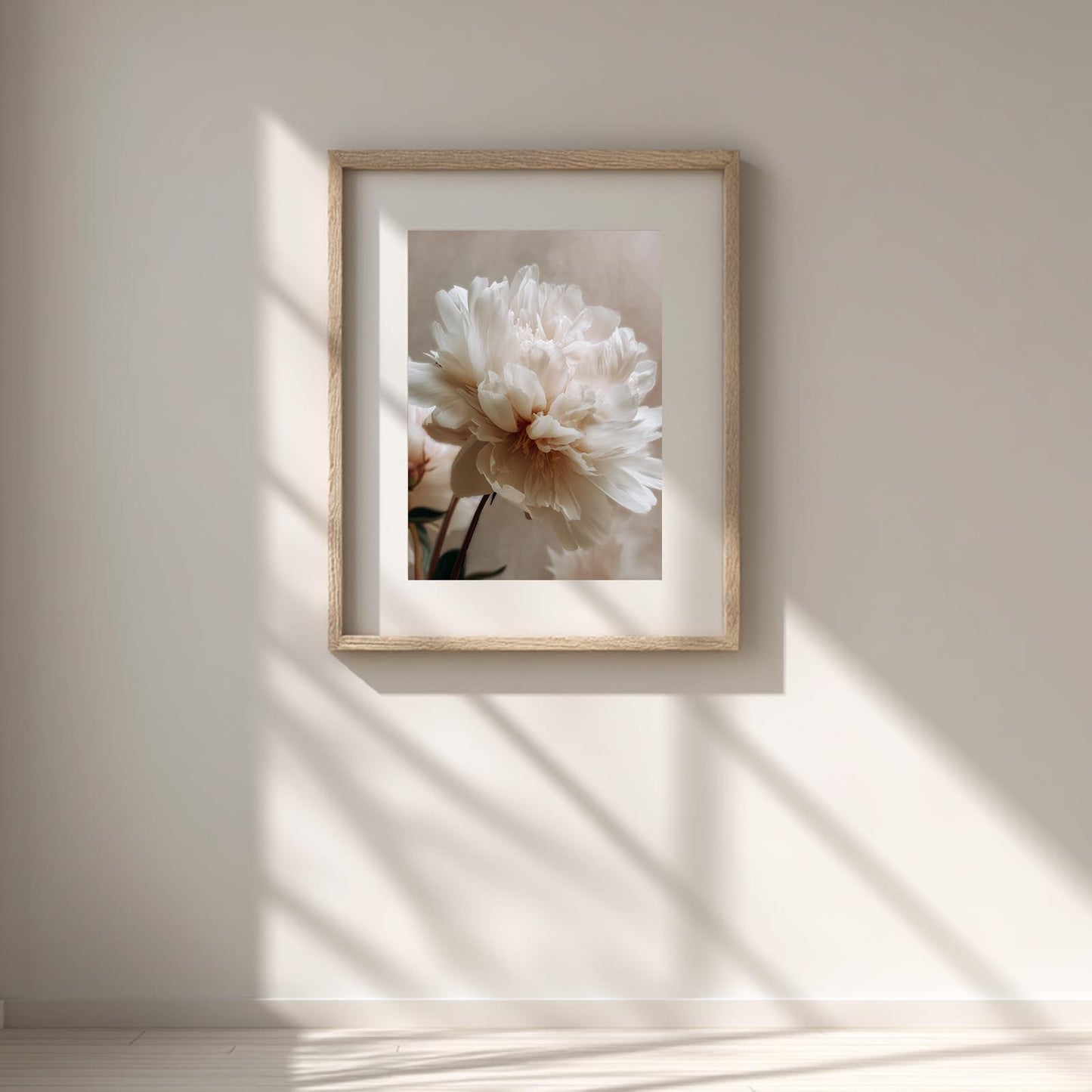 Abstract Floral Beige
