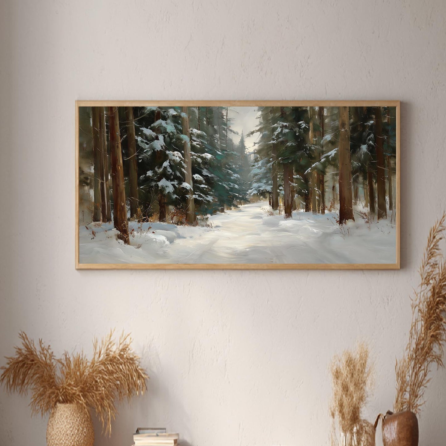 Abstract Landscape Winter Forest