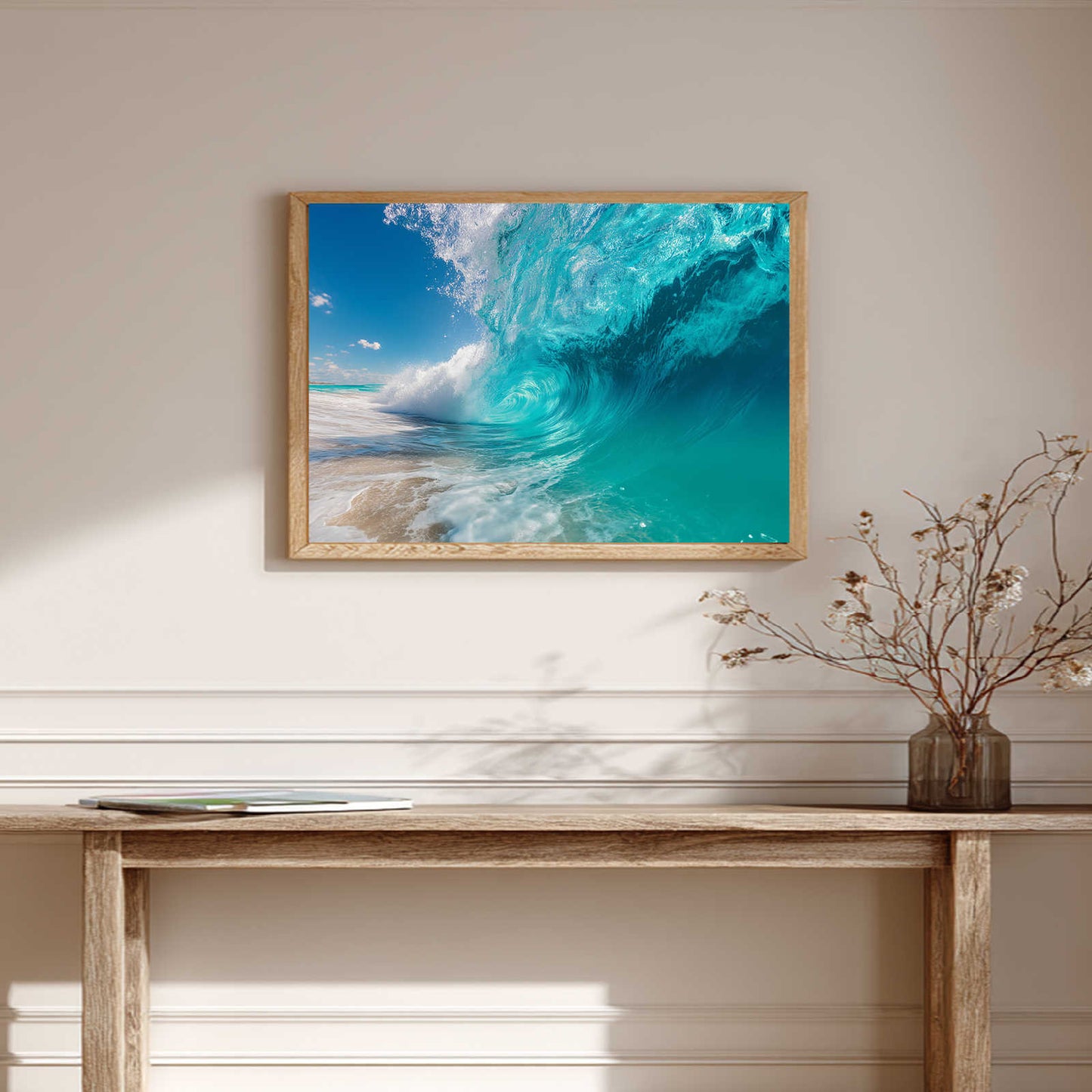 Modern Blue Sea Waves