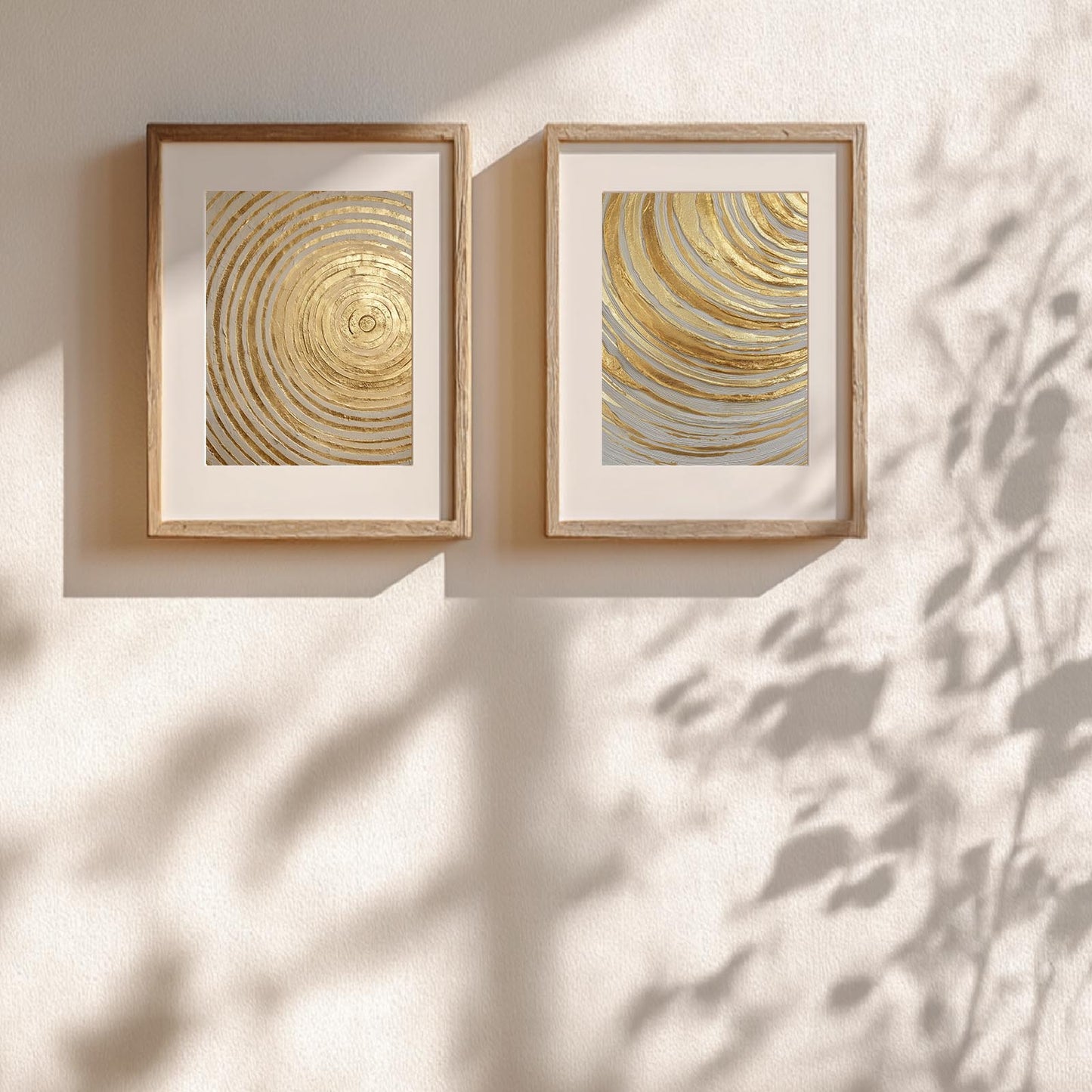 Golden Whirl Abstract