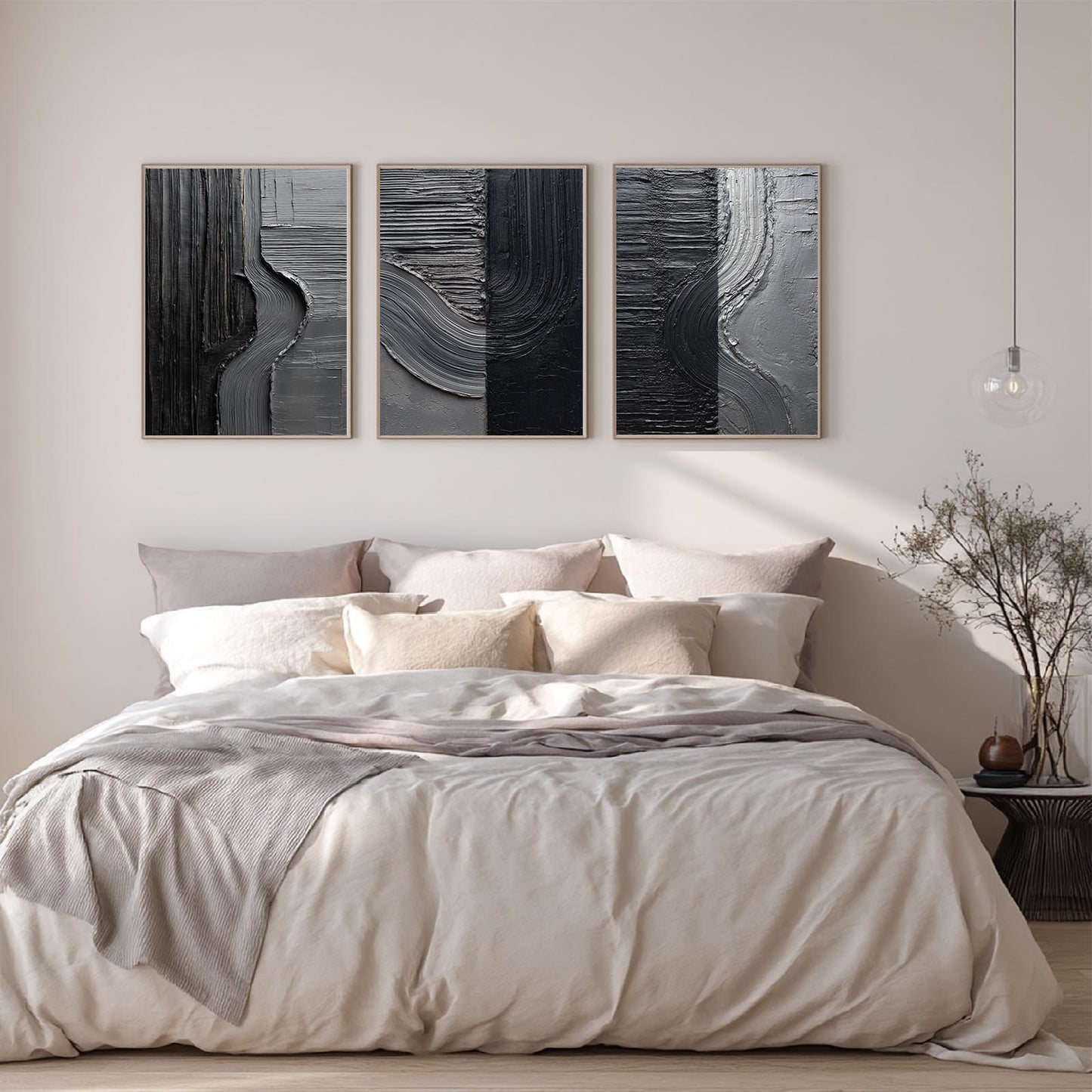 Abstract Black Gray