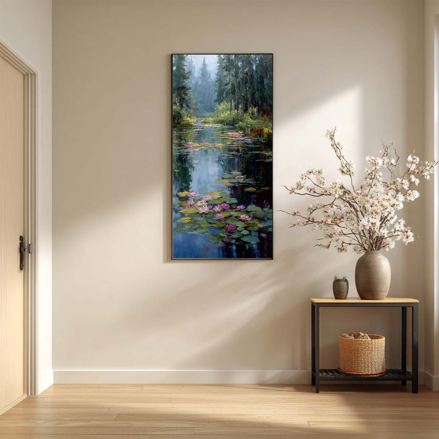 Abstract Landscape Pond Water Lilies