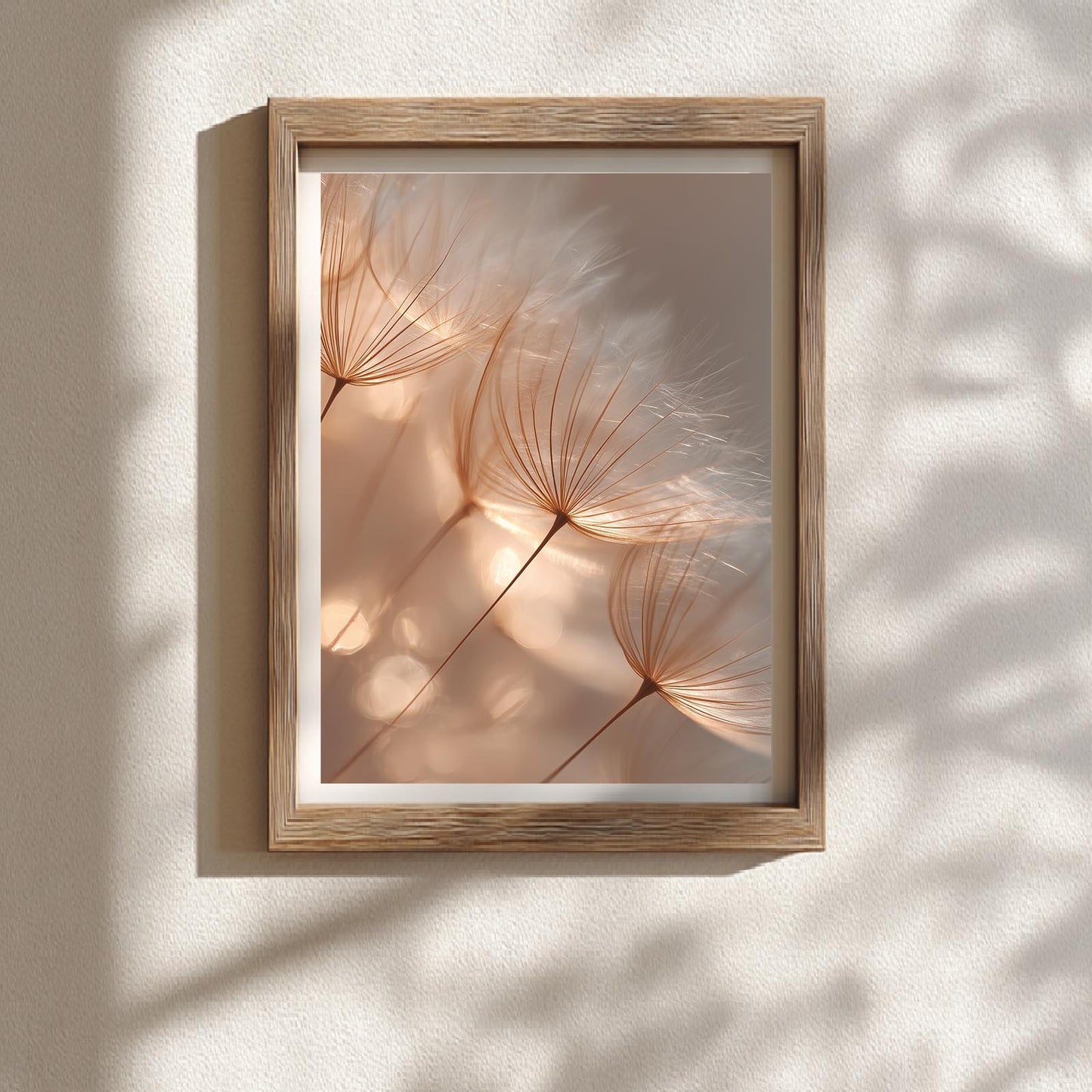 Modern Beige Dandelion Pampas Grass