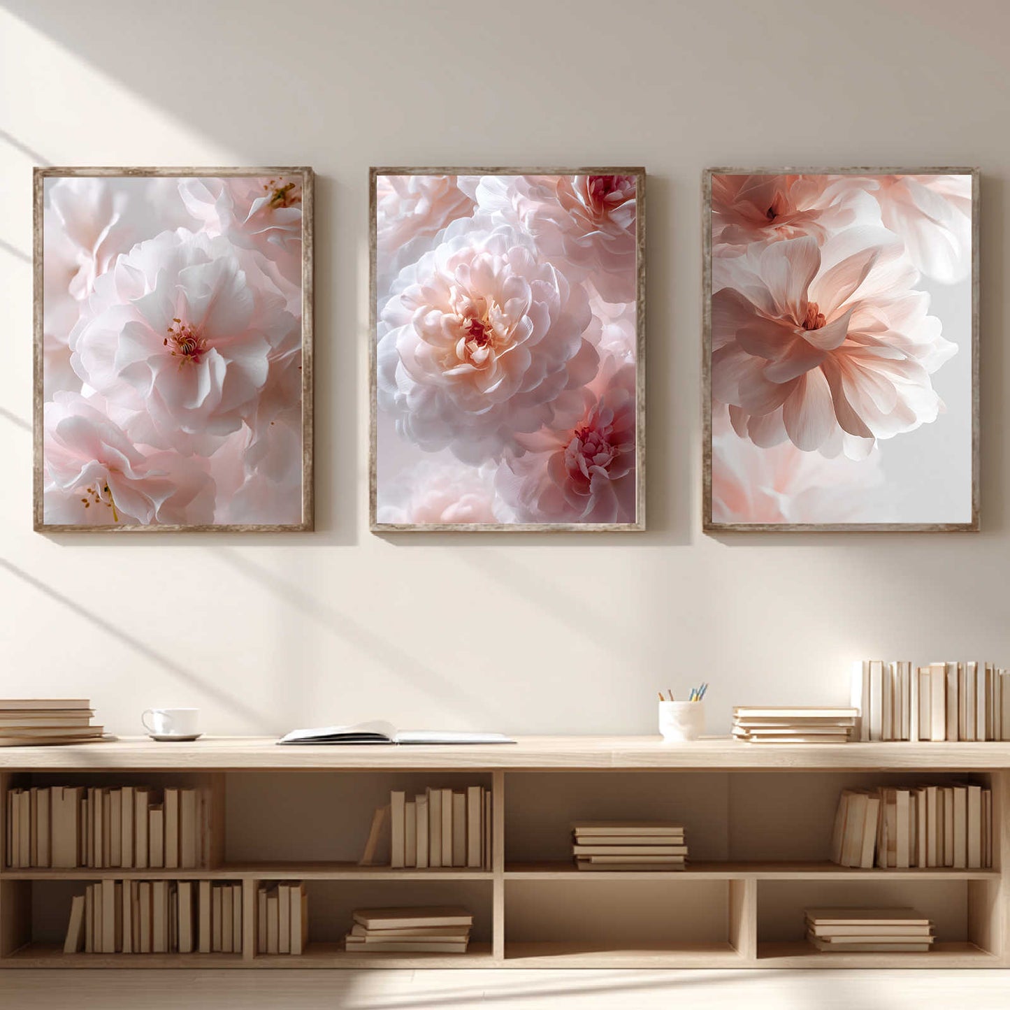 Modern Pink and White Flowers Spring