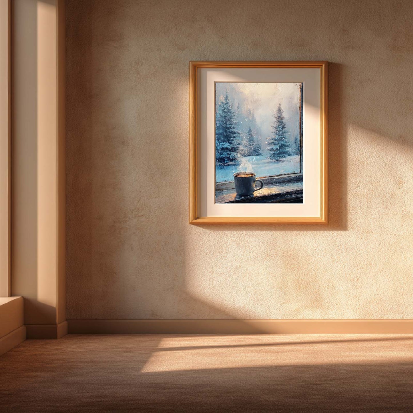 Abstract landscape Snow Winter Christmas