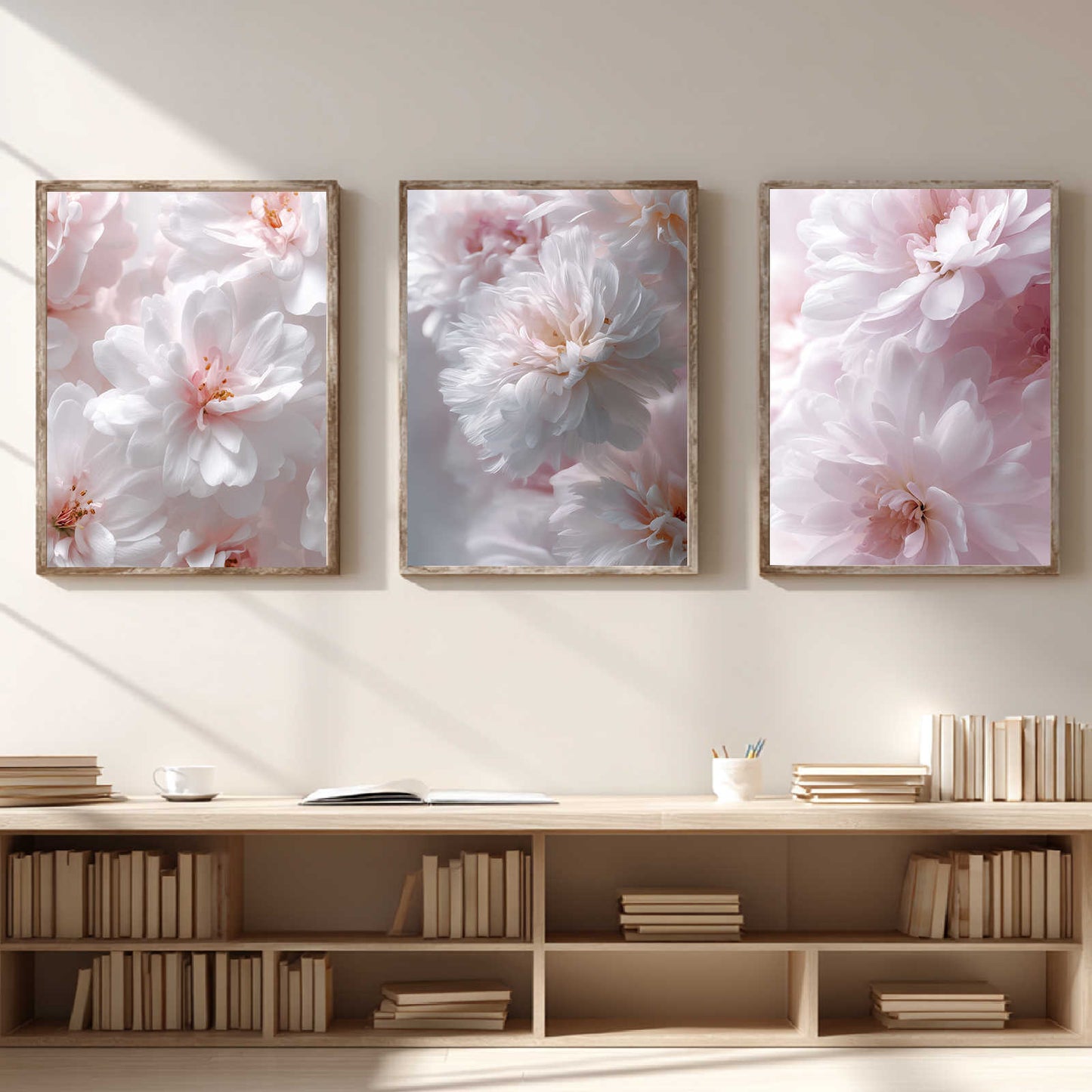 Modern Pink and White Flowers Spring