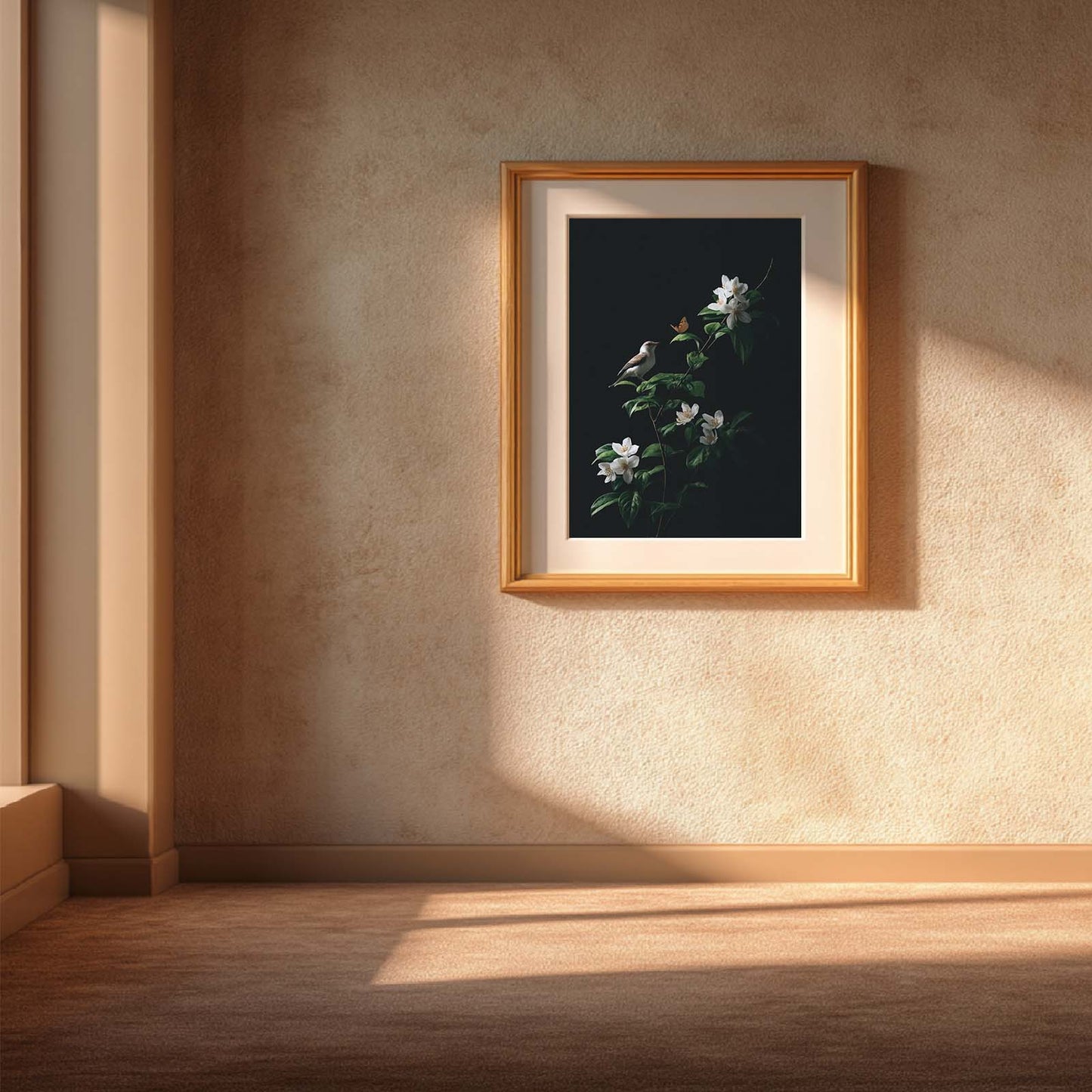 Abstract Jasmine Birds butterfly-B