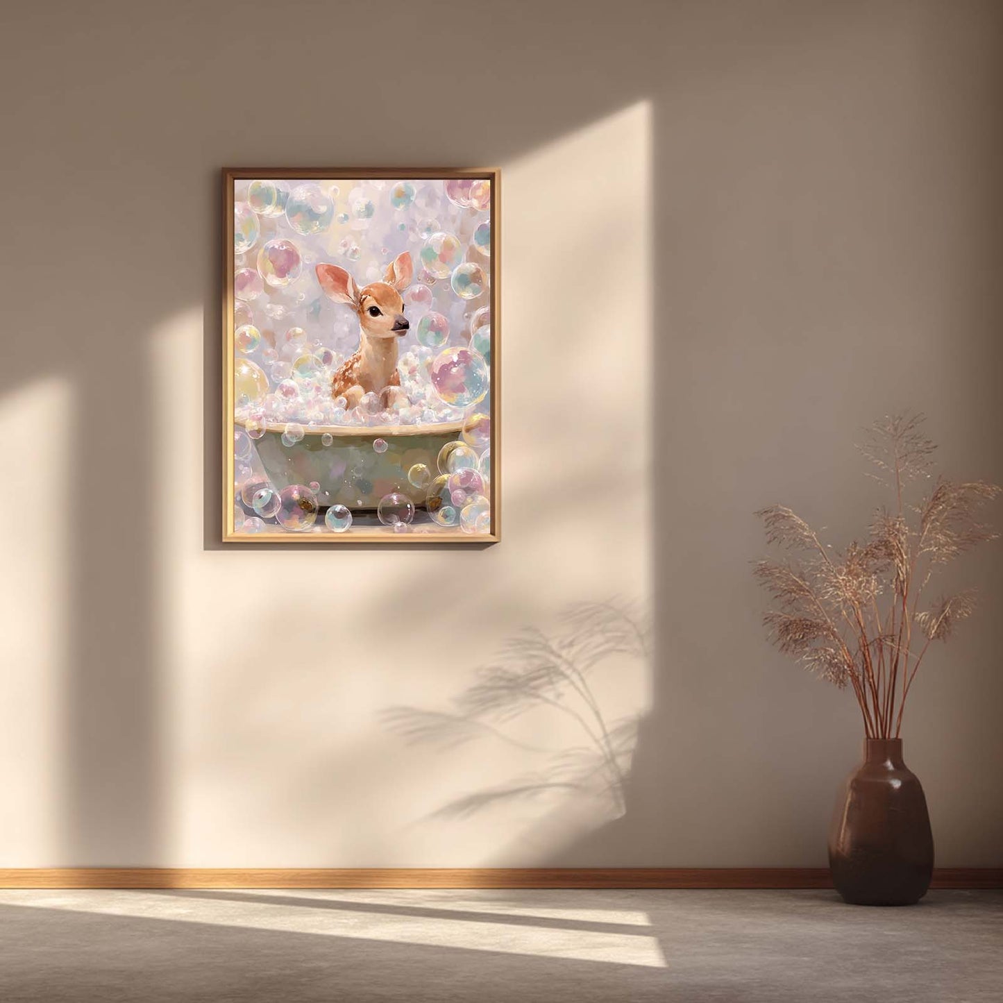 Canvas Painting Modern Funny Deer Animal Wall Art Pictures for Living Room Bedroom Decoration Canvas Pictures Poster Frameless