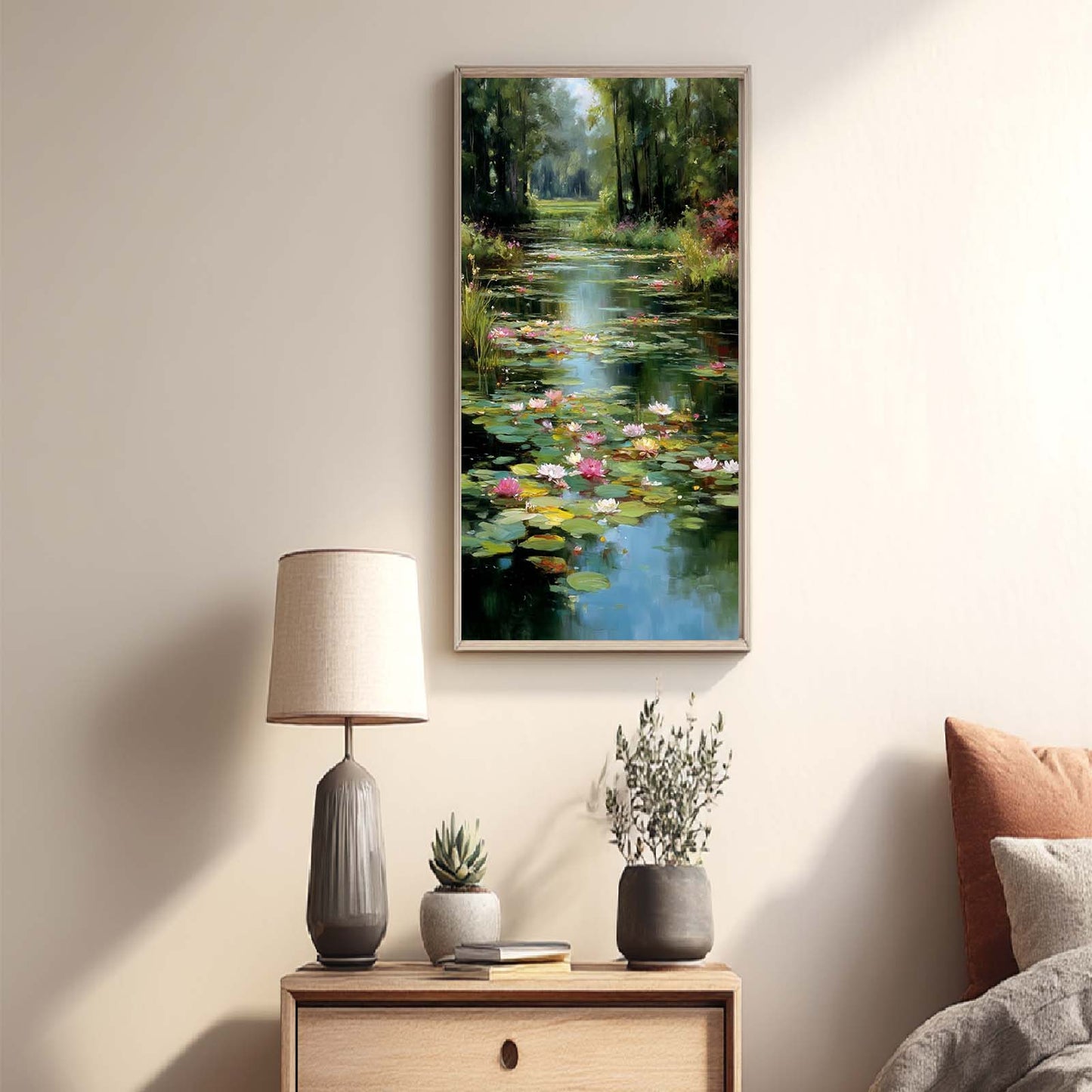Abstract Landscape Pond Water Lilies